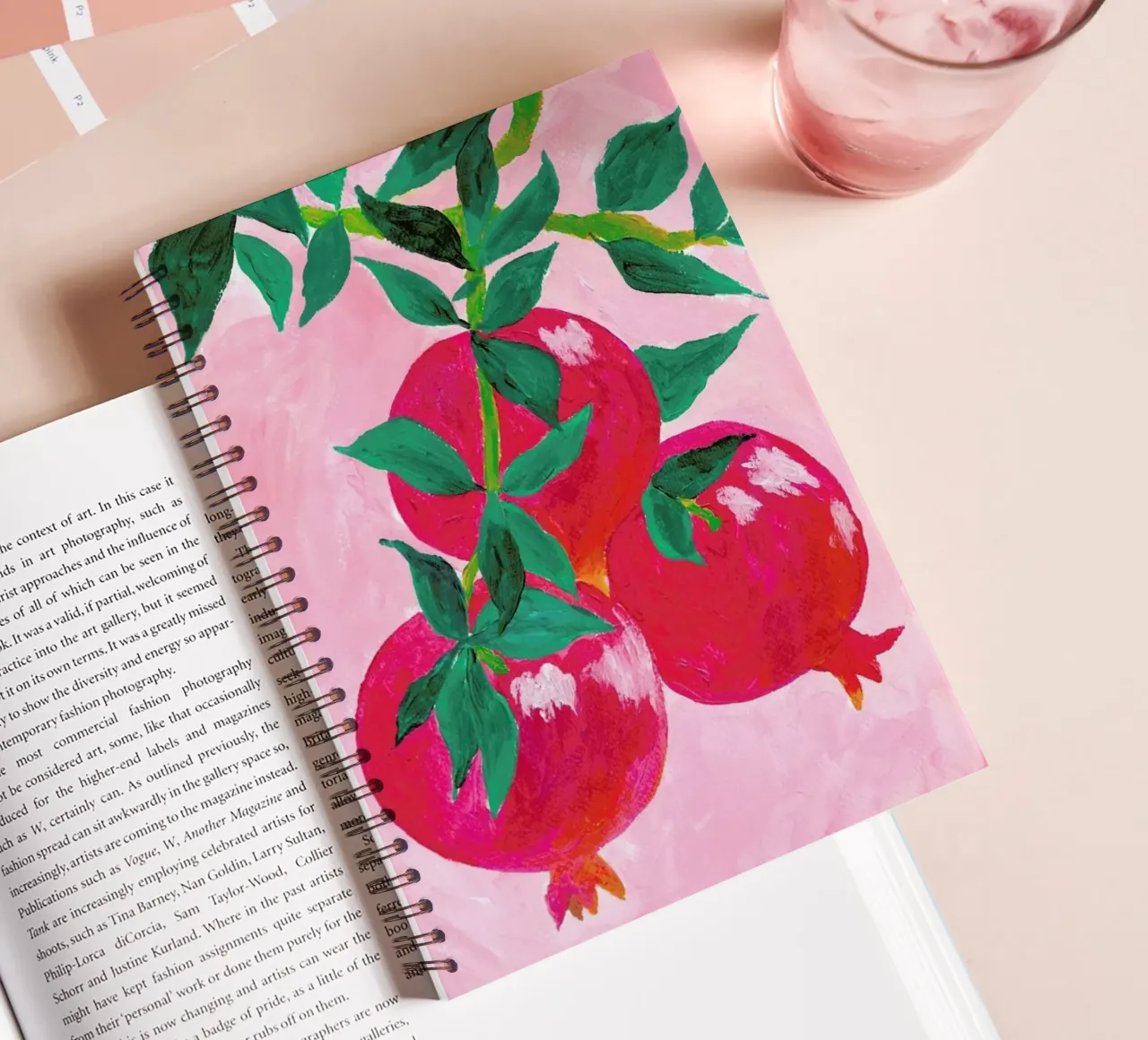 A Pomegranate In Its Tree diario ad anelli da Berserk Prints by Maria M.C.