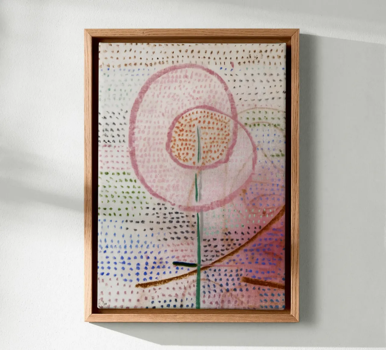 Paul Klee - La fioritura (1934) tela con Cornice a cassetta da Wirla