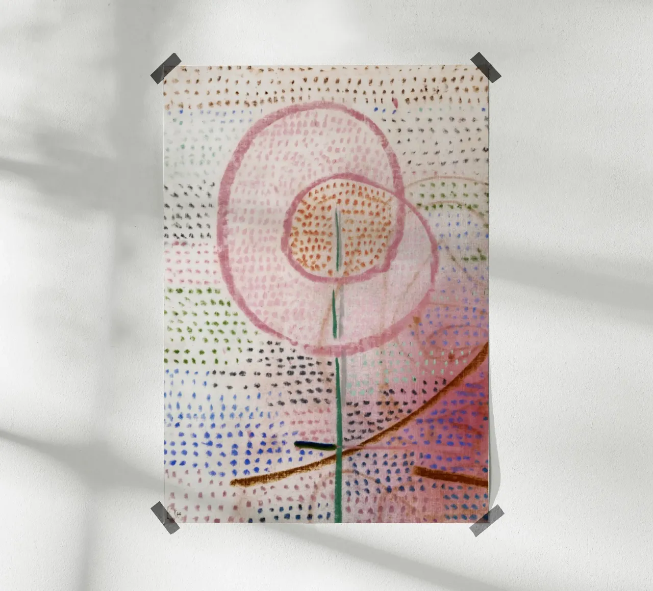 Paul Klee - La fioritura (1934) poster con telaio in plastica da Wirla