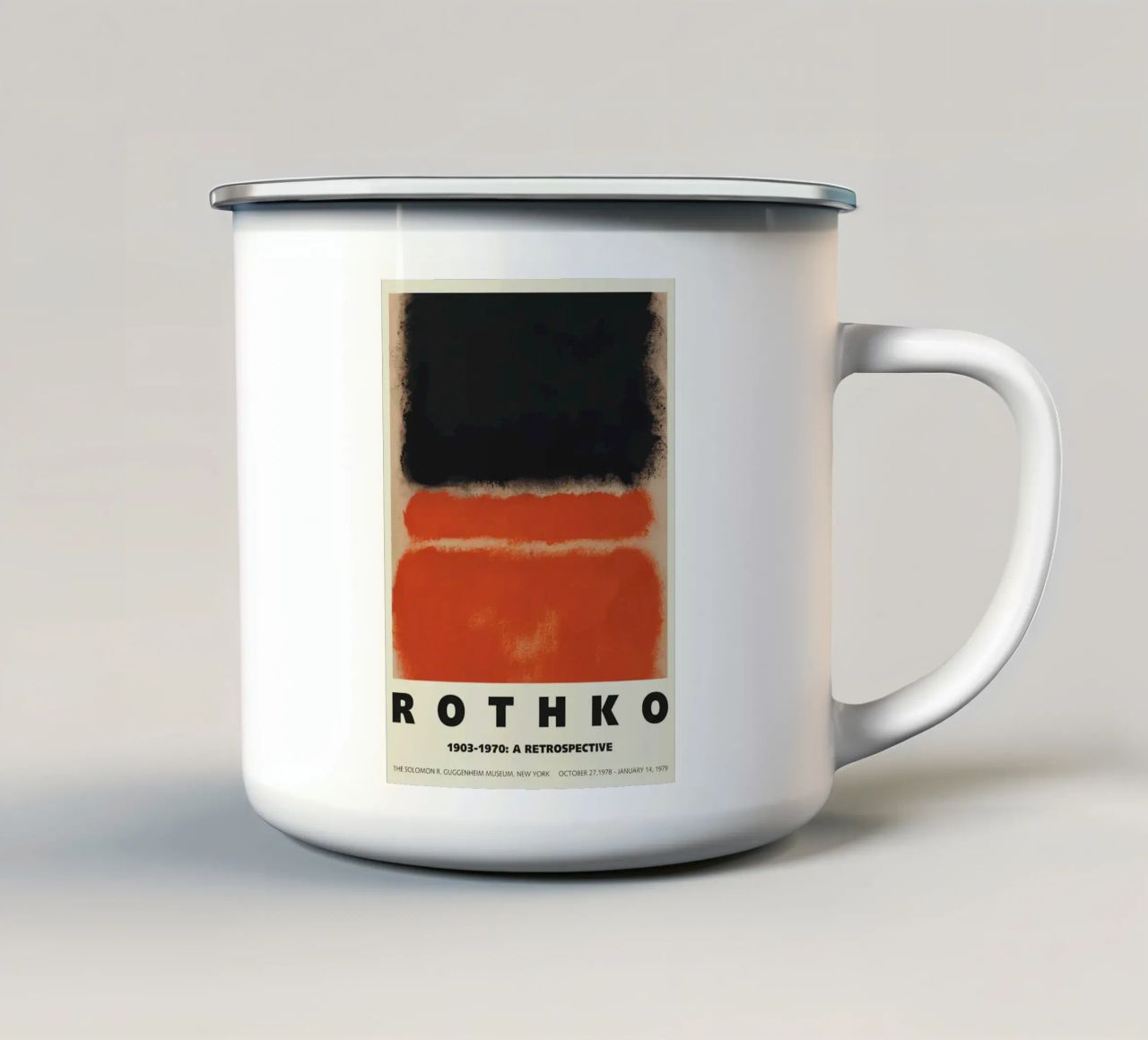 Una retrospettiva 2 tazza in smalto da Betty-Conner