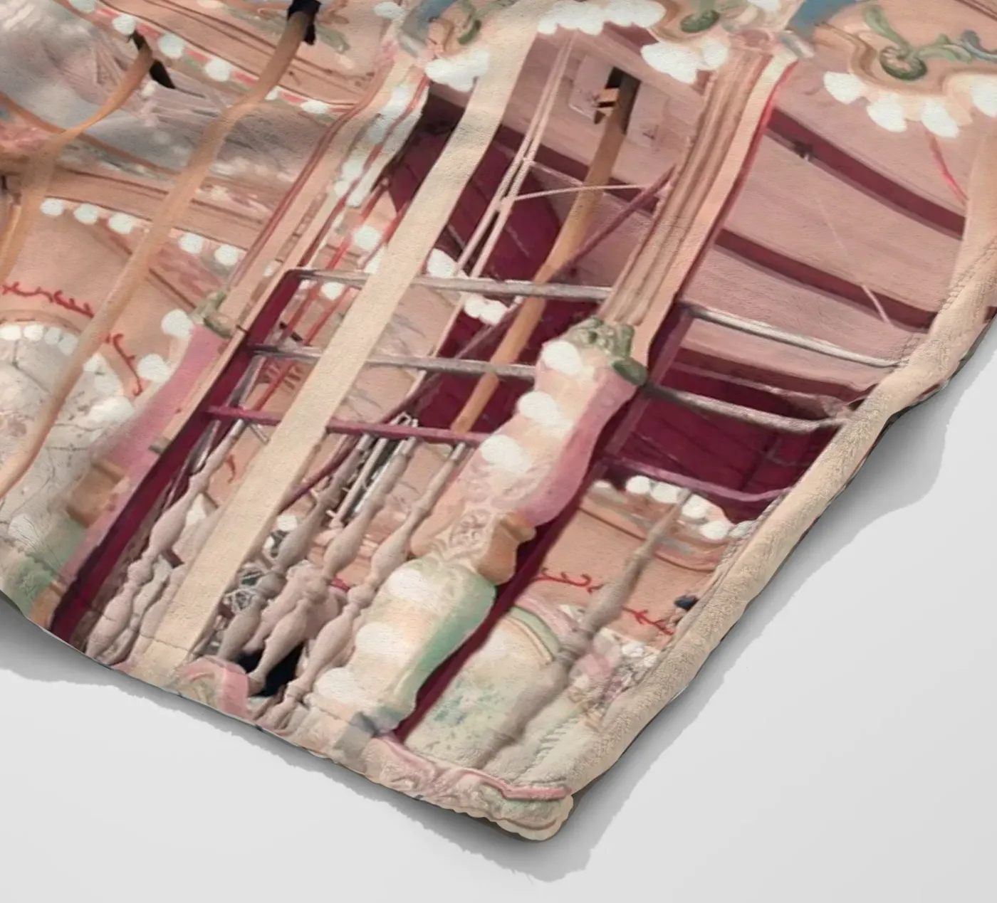 Paris Carousel fleecedeken van GraceDigitalArtCo