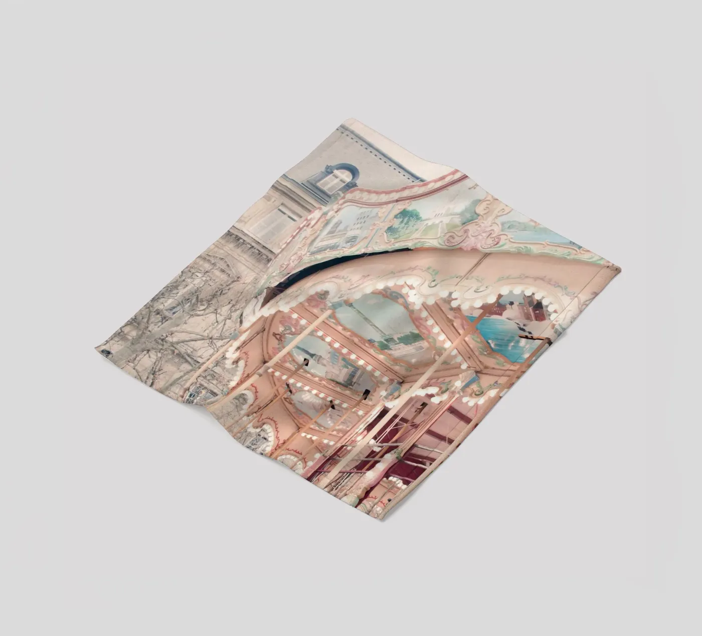 Paris Carousel fleecedeken van GraceDigitalArtCo