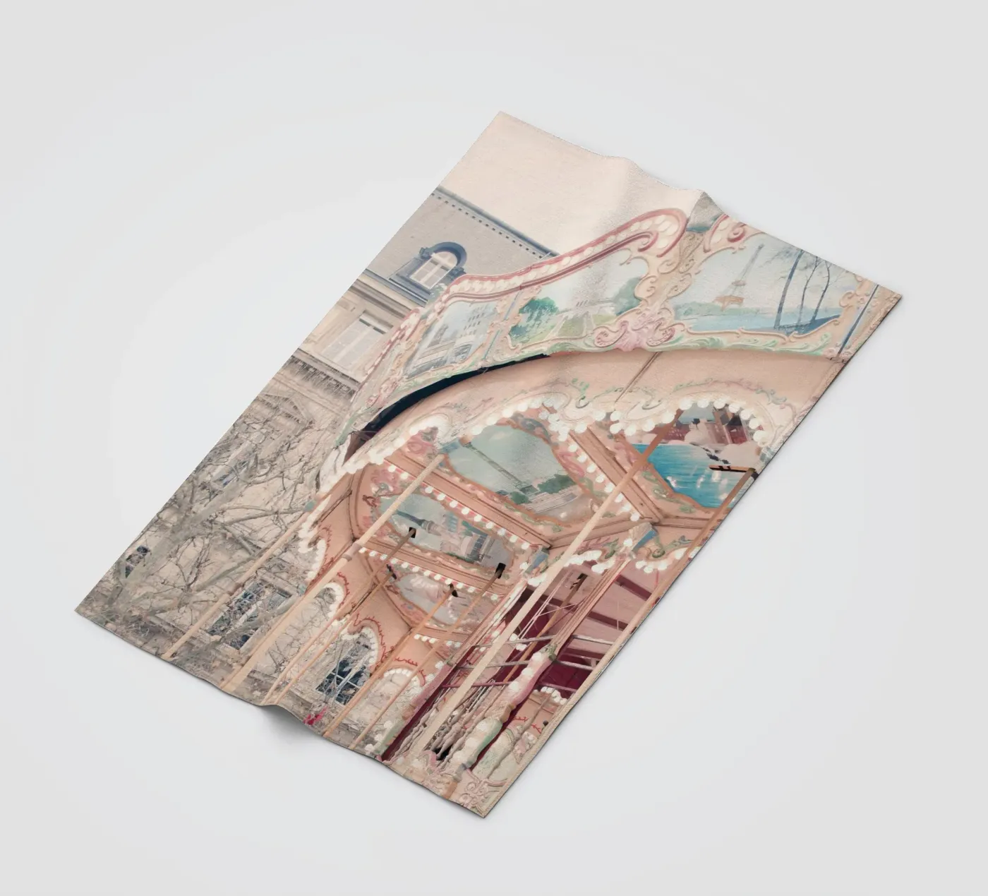Paris Carousel fleecedeken van GraceDigitalArtCo