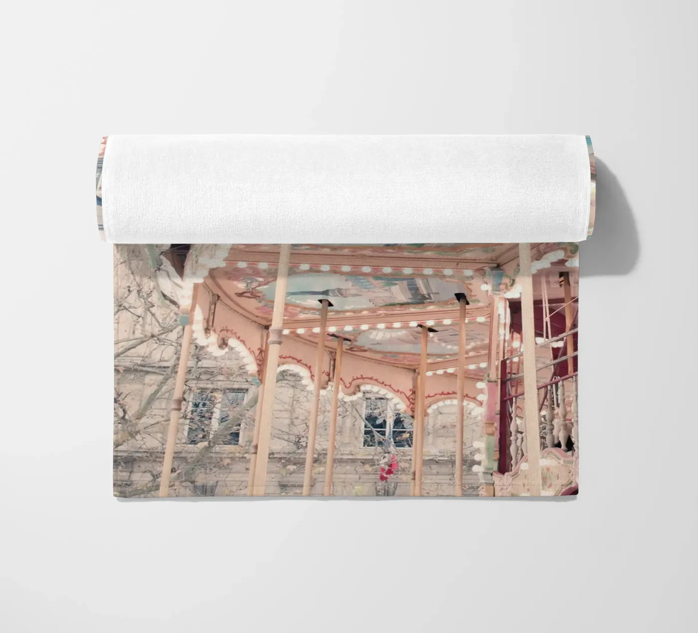 Paris Carousel telo mare da GraceDigitalArtCo