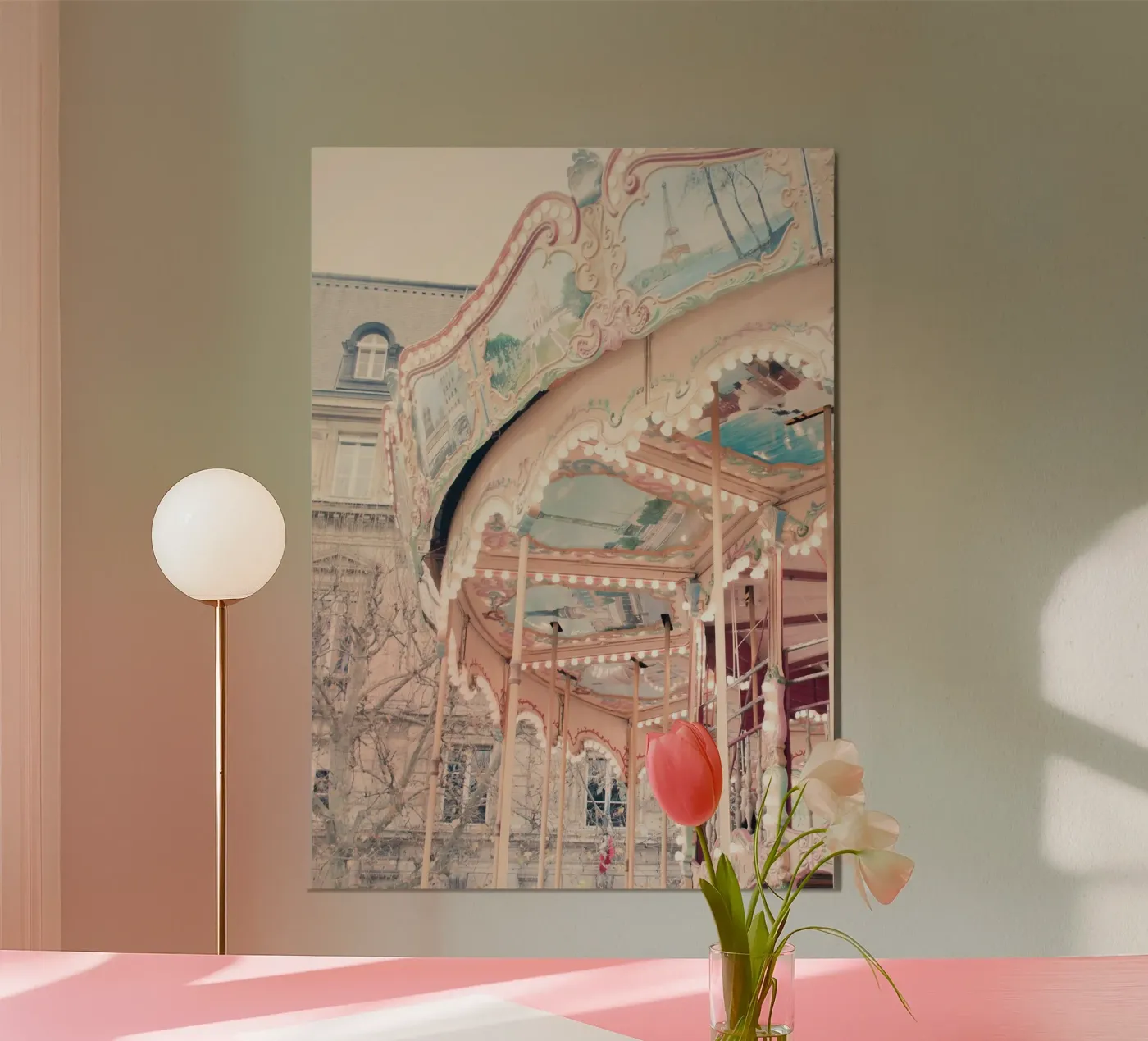 Paris Carousel poster by GraceDigitalArtCo