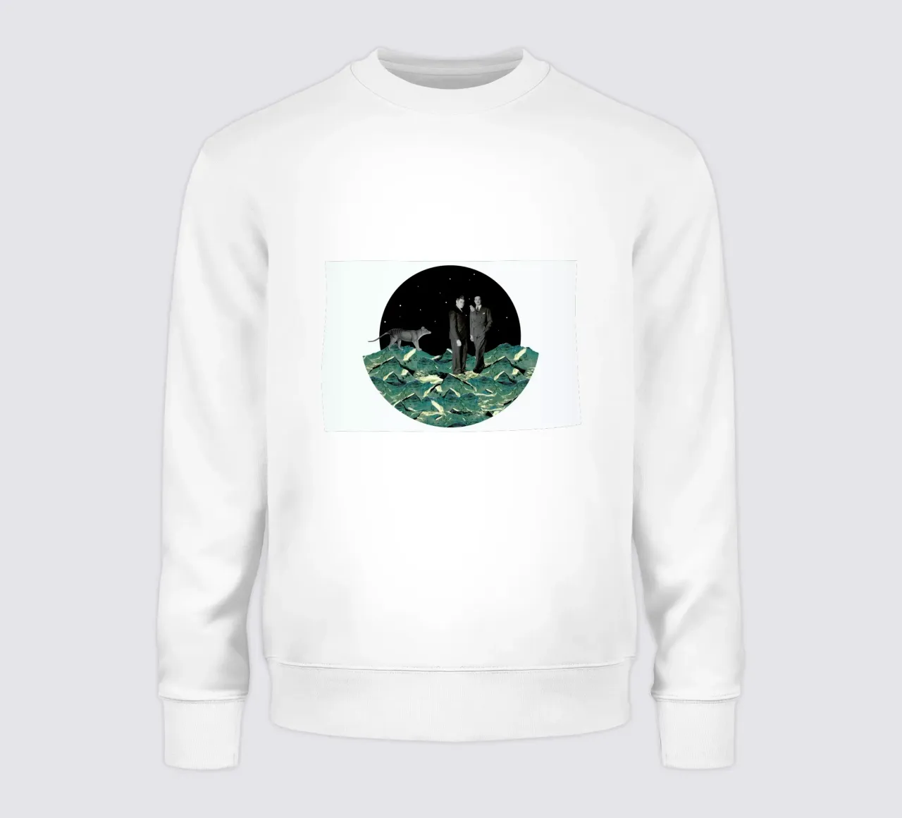 Space sweatshirt van The Gently Unfurling Sneak