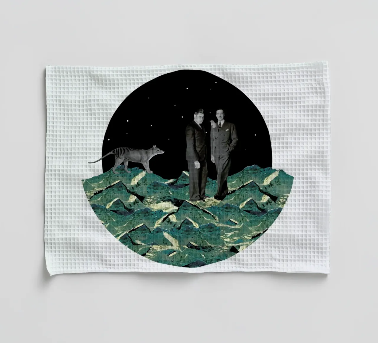 Space Geschirrtuch von The Gently Unfurling Sneak