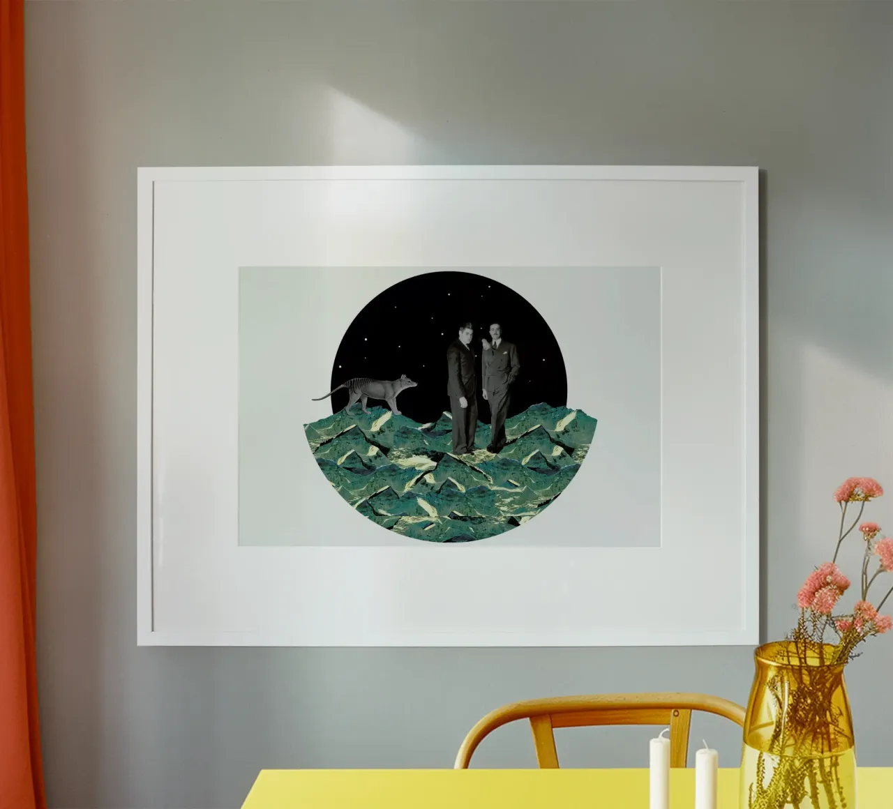 Space poster con telaio in plastica da The Gently Unfurling Sneak