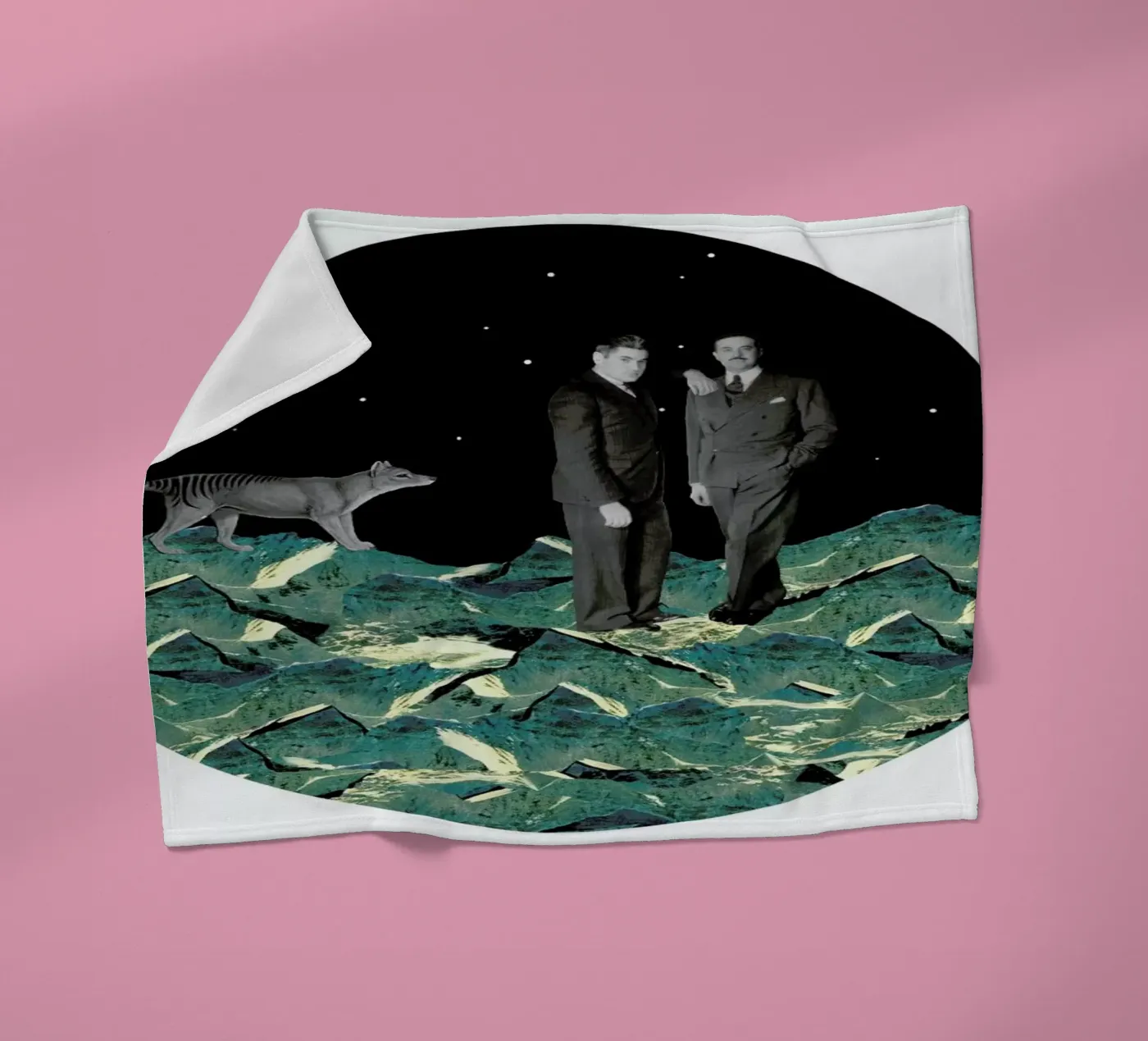 Space fleece blanket by The Gently Unfurling Sneak