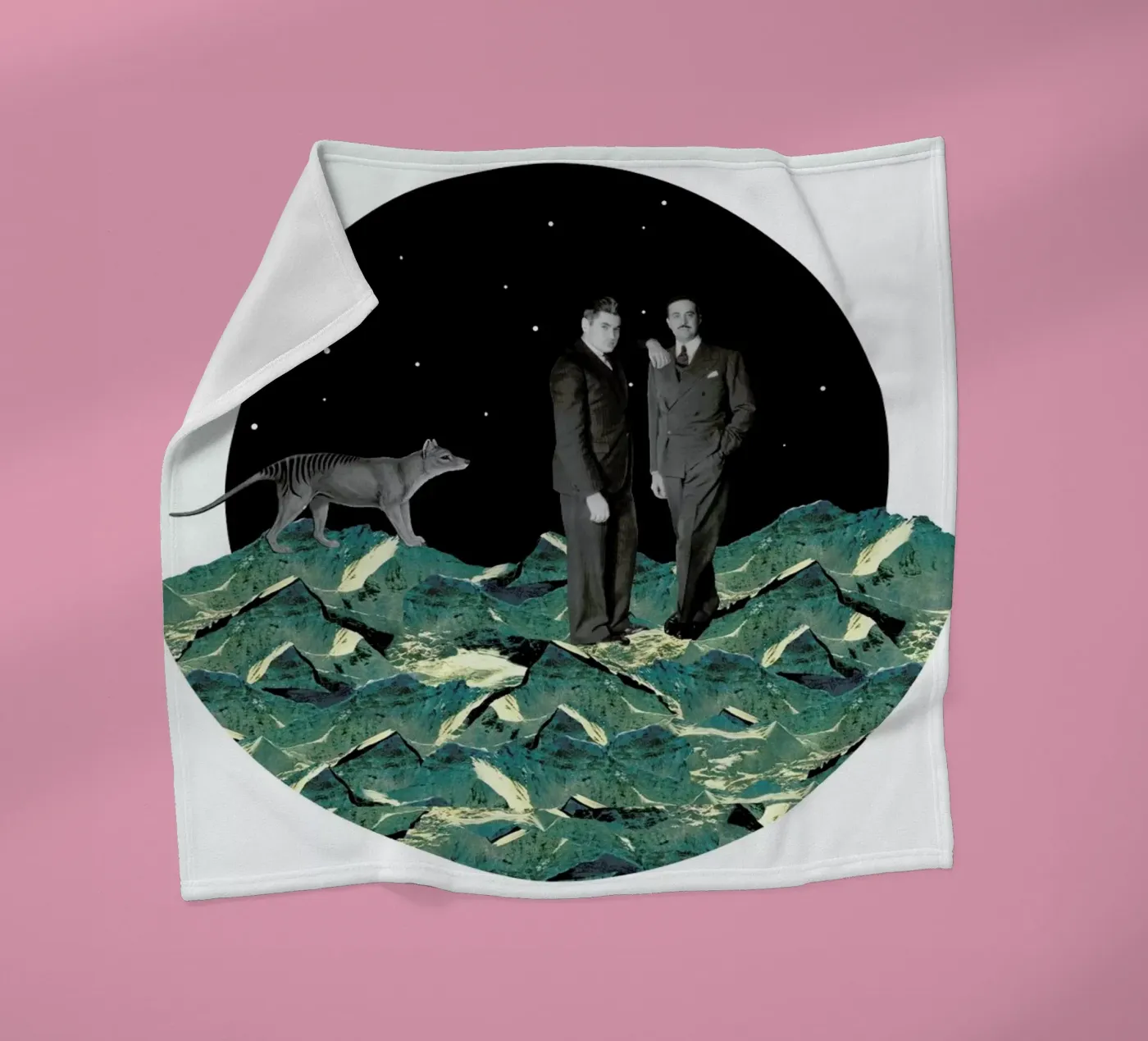 Space fleece blanket by The Gently Unfurling Sneak