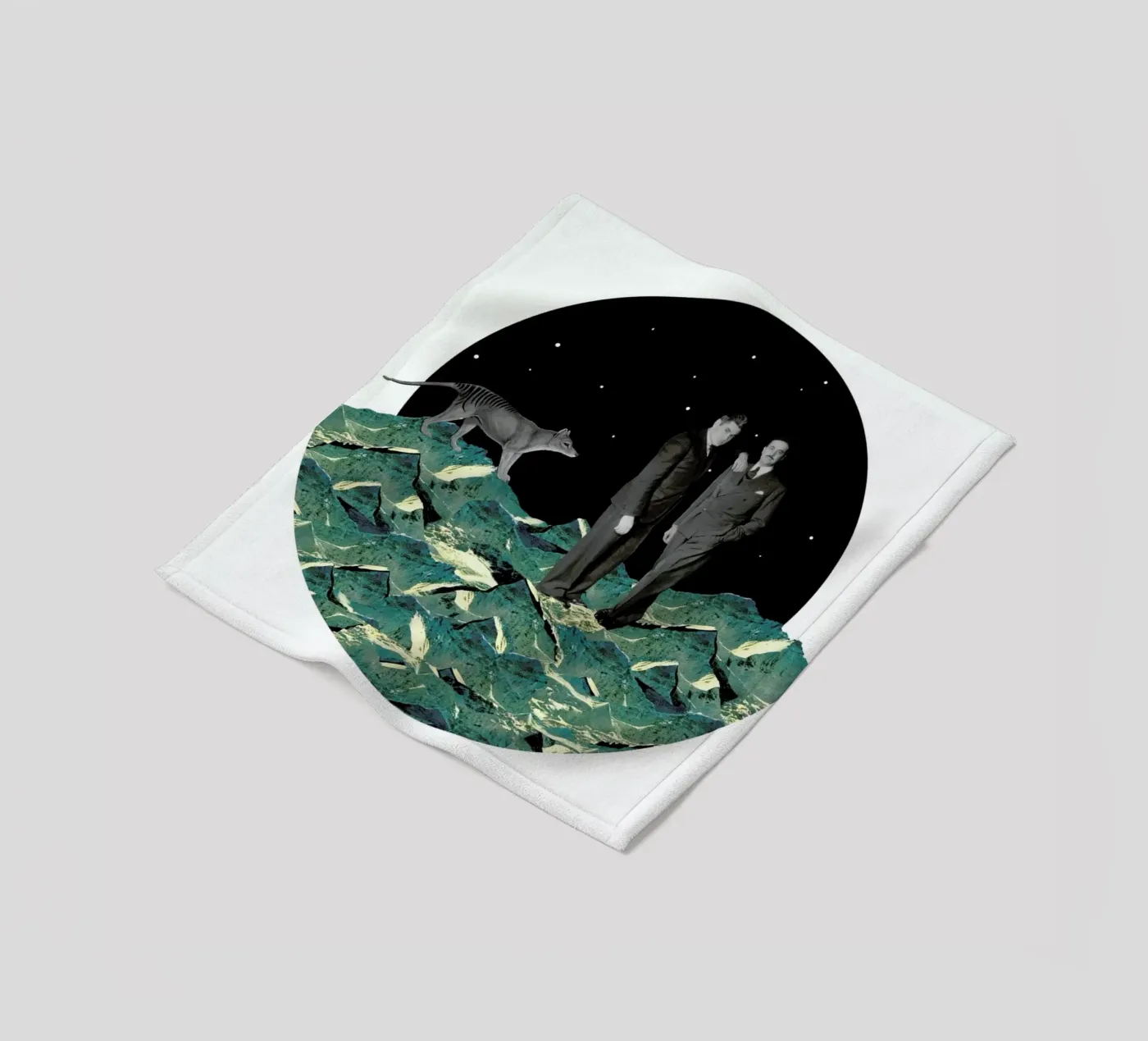 Space fleece blanket by The Gently Unfurling Sneak