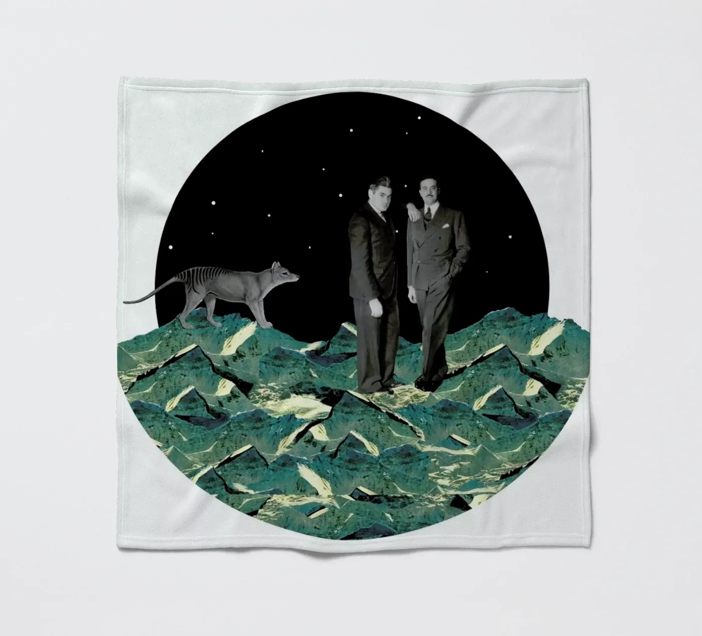 Space fleece blanket by The Gently Unfurling Sneak