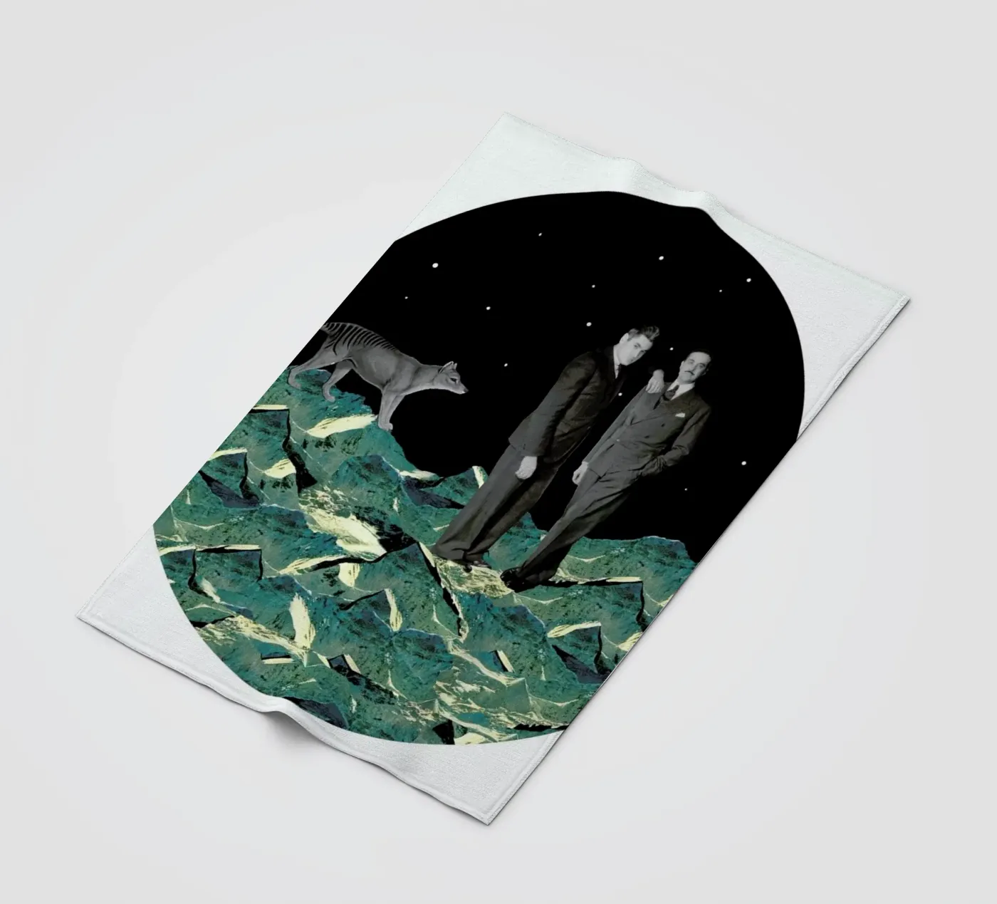 Space fleece blanket by The Gently Unfurling Sneak