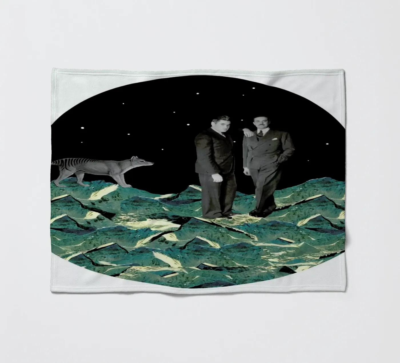 Space fleece blanket by The Gently Unfurling Sneak