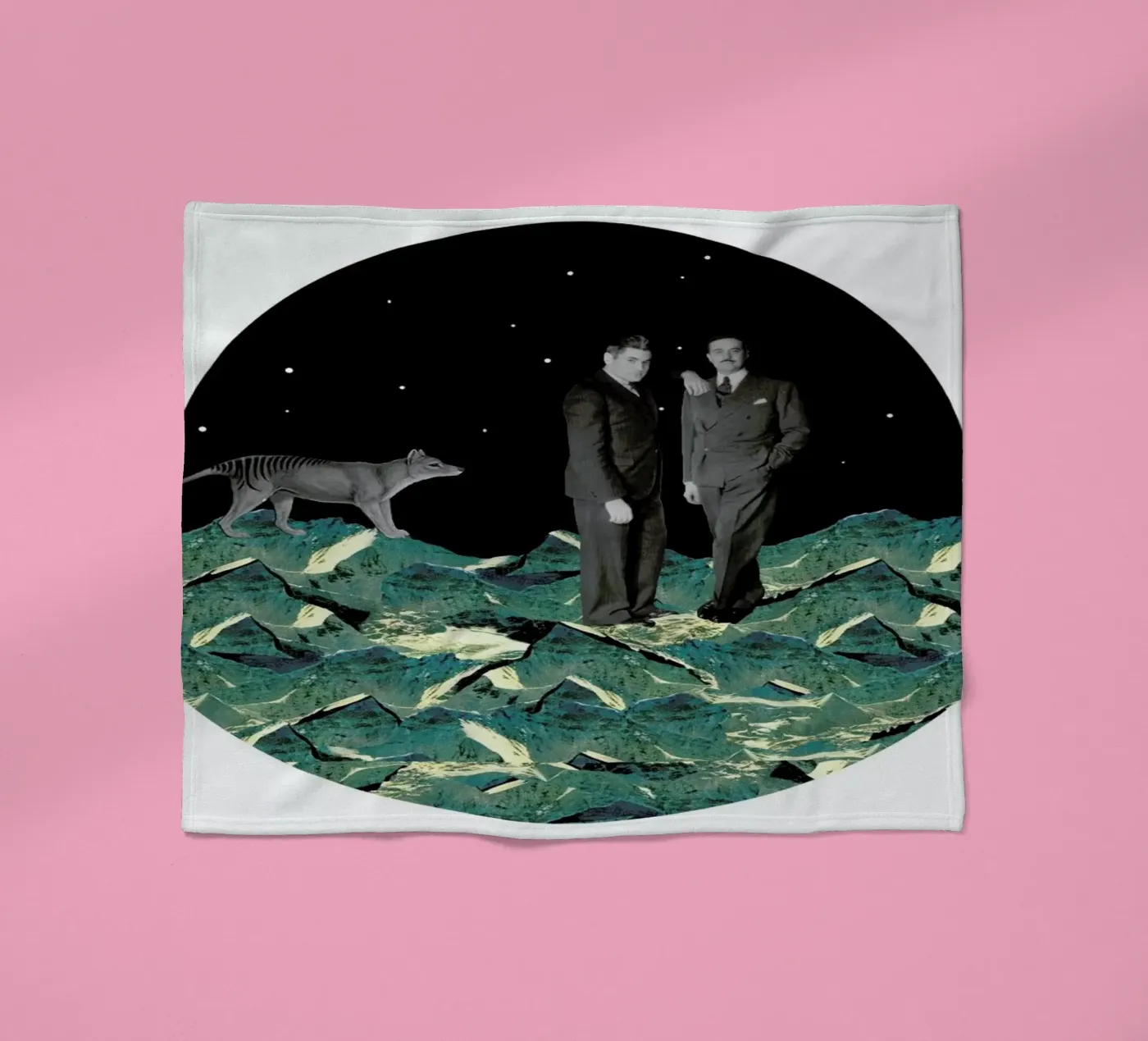 Space fleece blanket by The Gently Unfurling Sneak