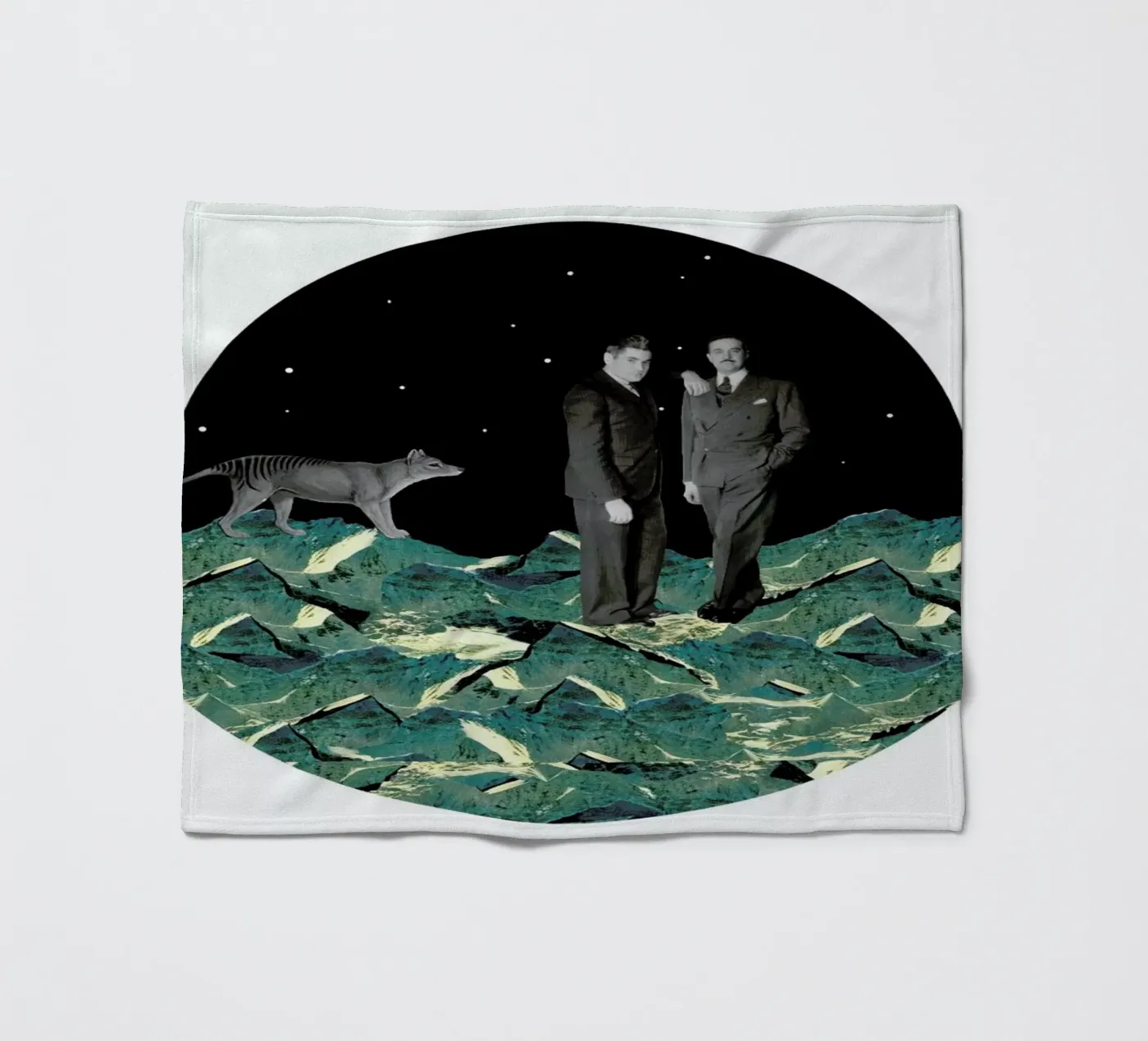 Space fleece blanket by The Gently Unfurling Sneak