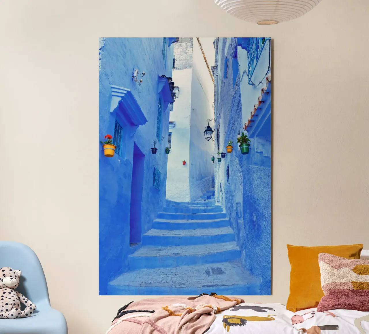 Chefchaouen, the blue city in Morocco forex plate by TheTravelClub