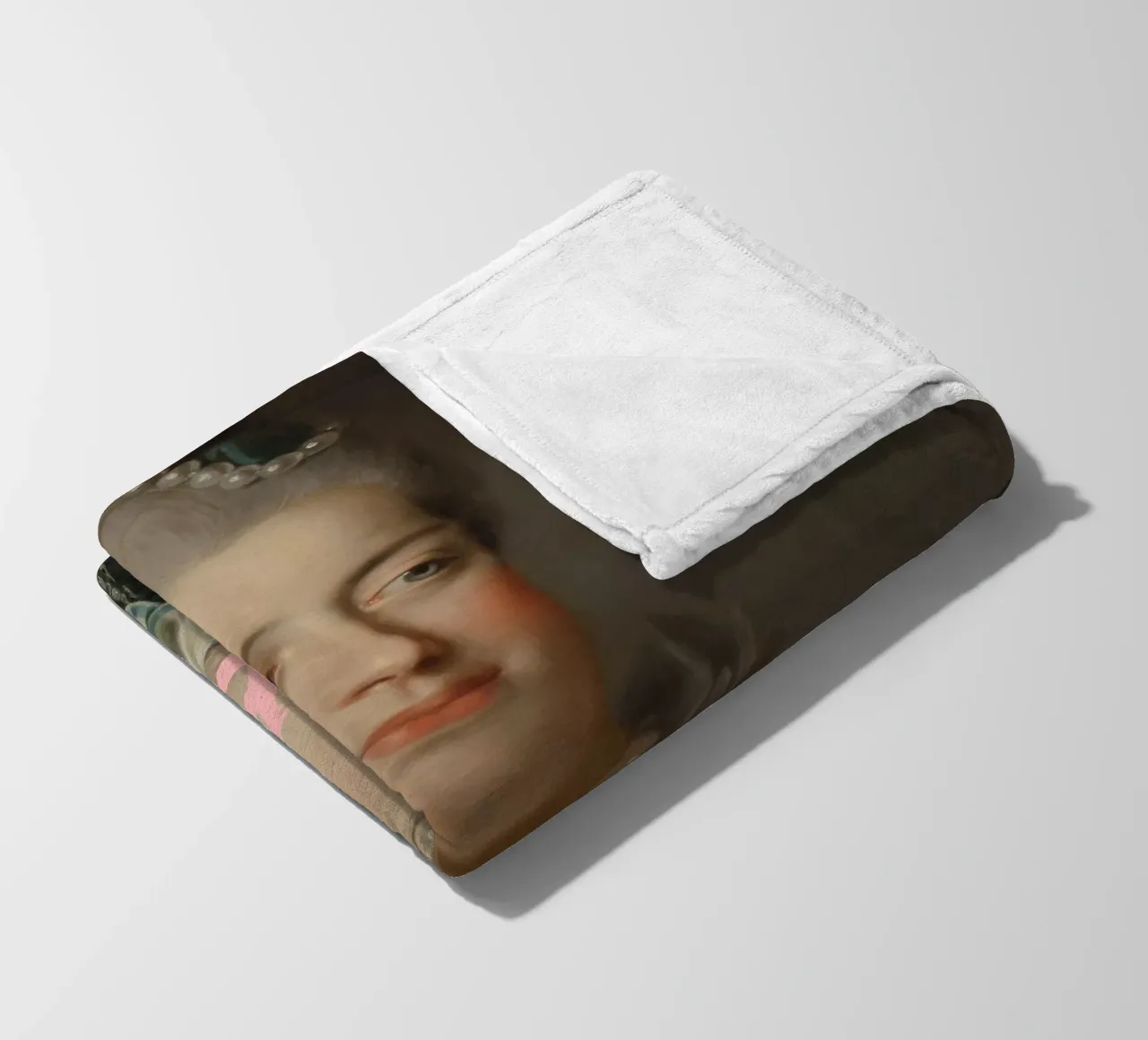 Marie-Antoinette Portrait with Text coperta in pile da GraceDigitalArtCo