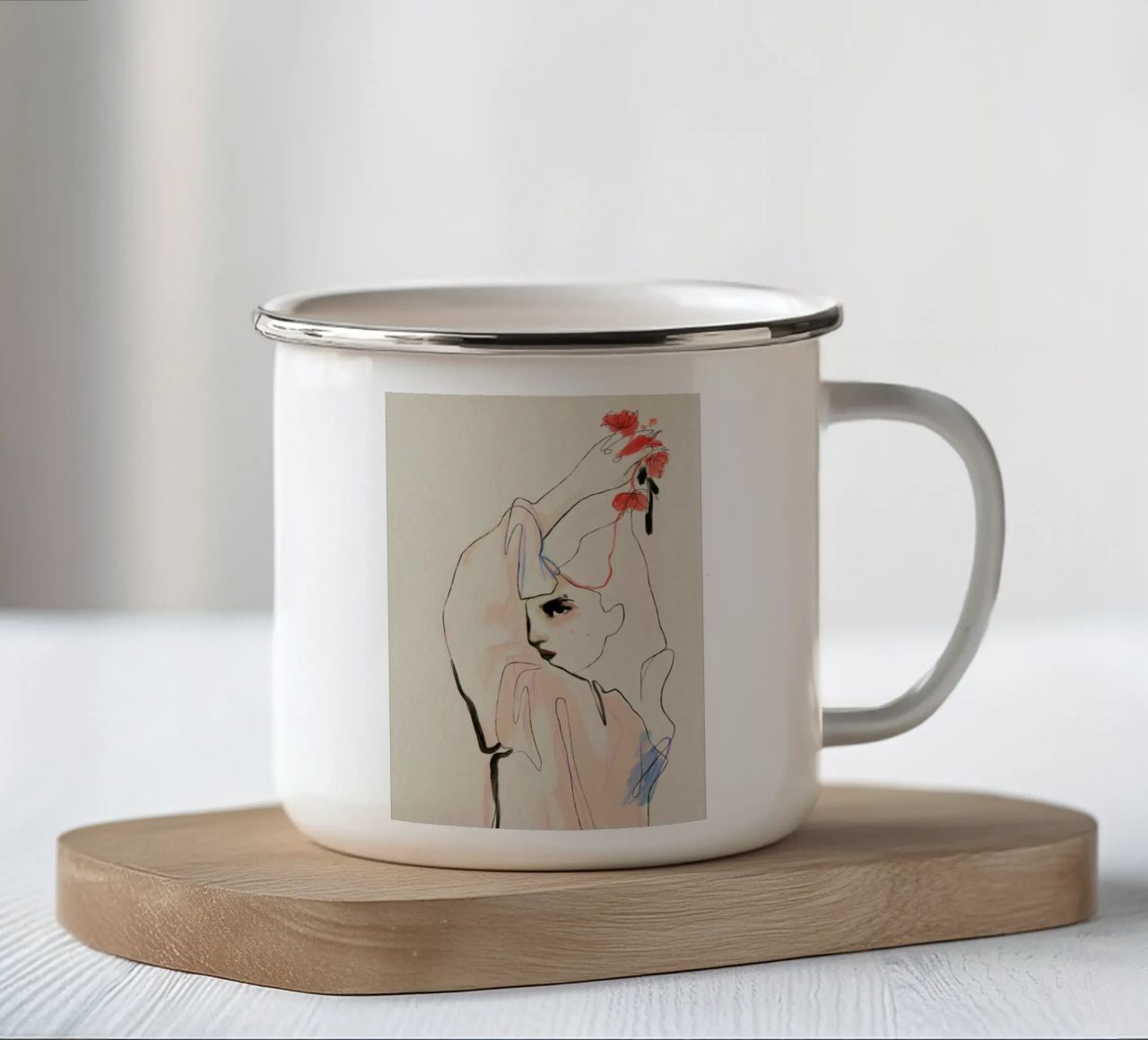 Holding On tazza in smalto da Graphite