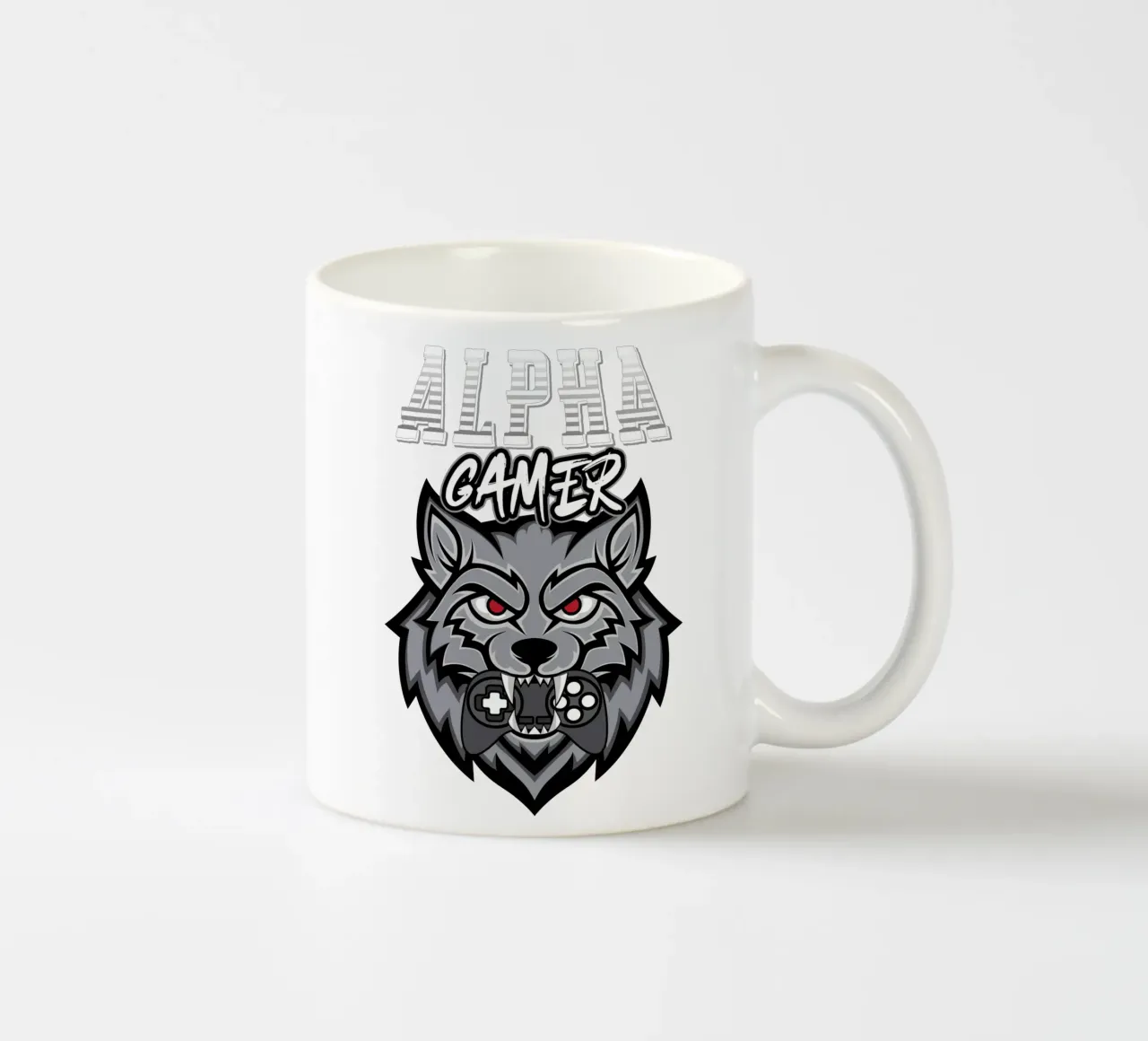 Alpha Gamer tazza in ceramica da edsonramosart