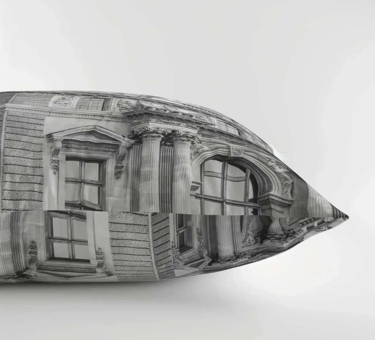 Paris Building Black and White cuscino da GraceDigitalArtCo