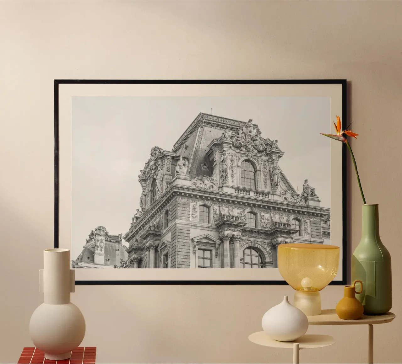 Paris Building Black and White carta hahnemühle da GraceDigitalArtCo