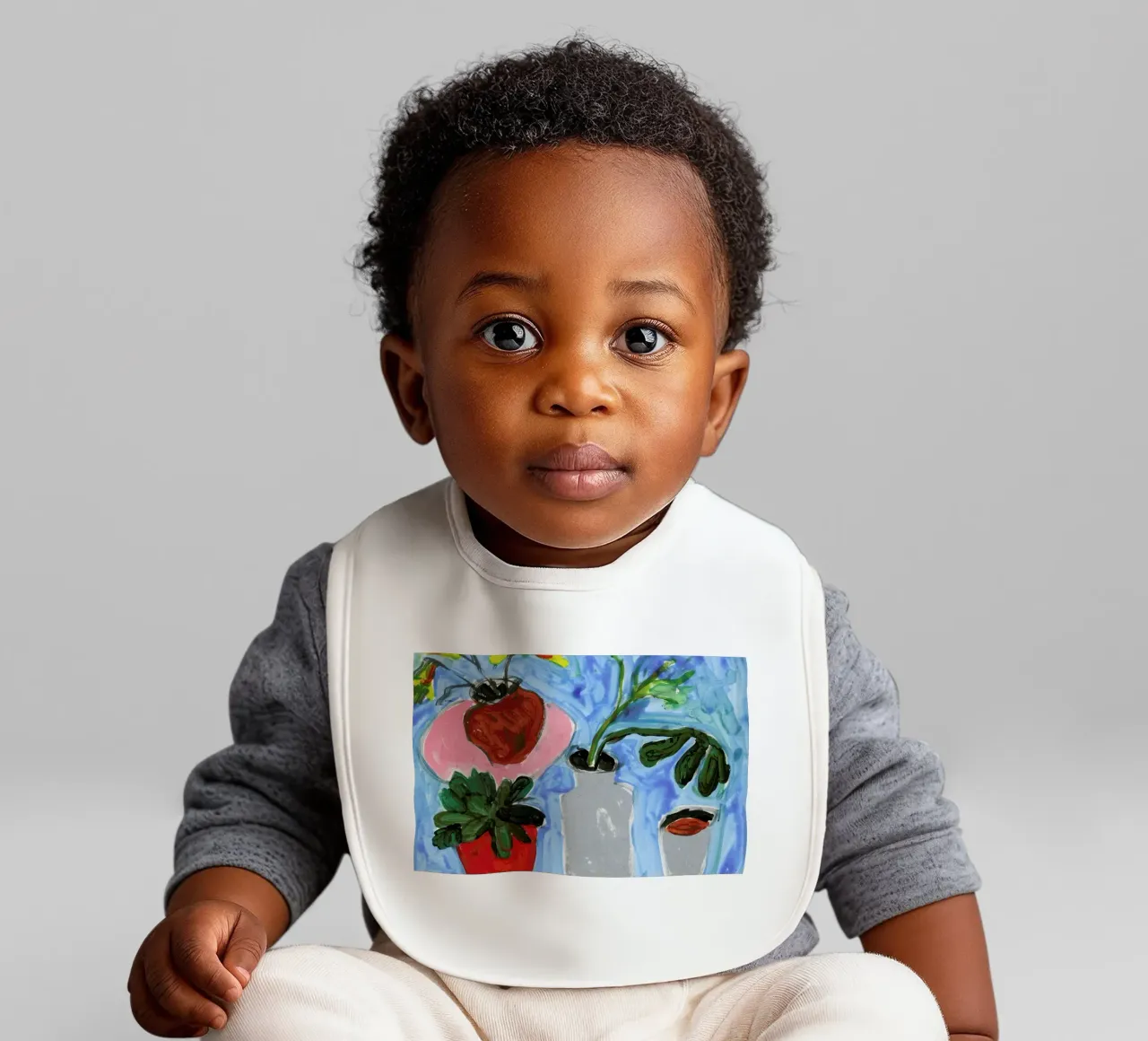 Things On The Table baby slabbetje van Sonia Brittain