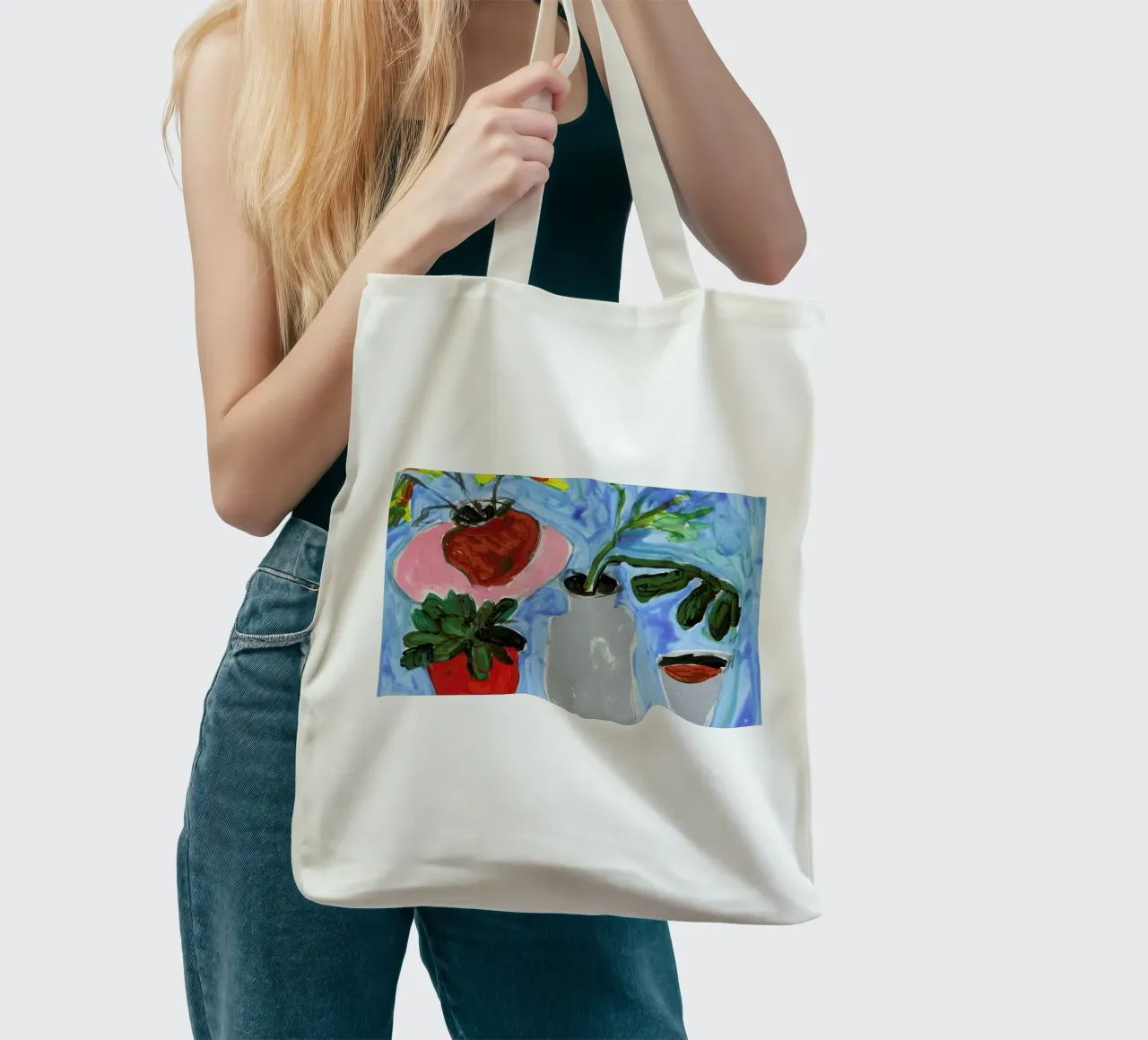 Things On The Table borsa in juta da Sonia Brittain