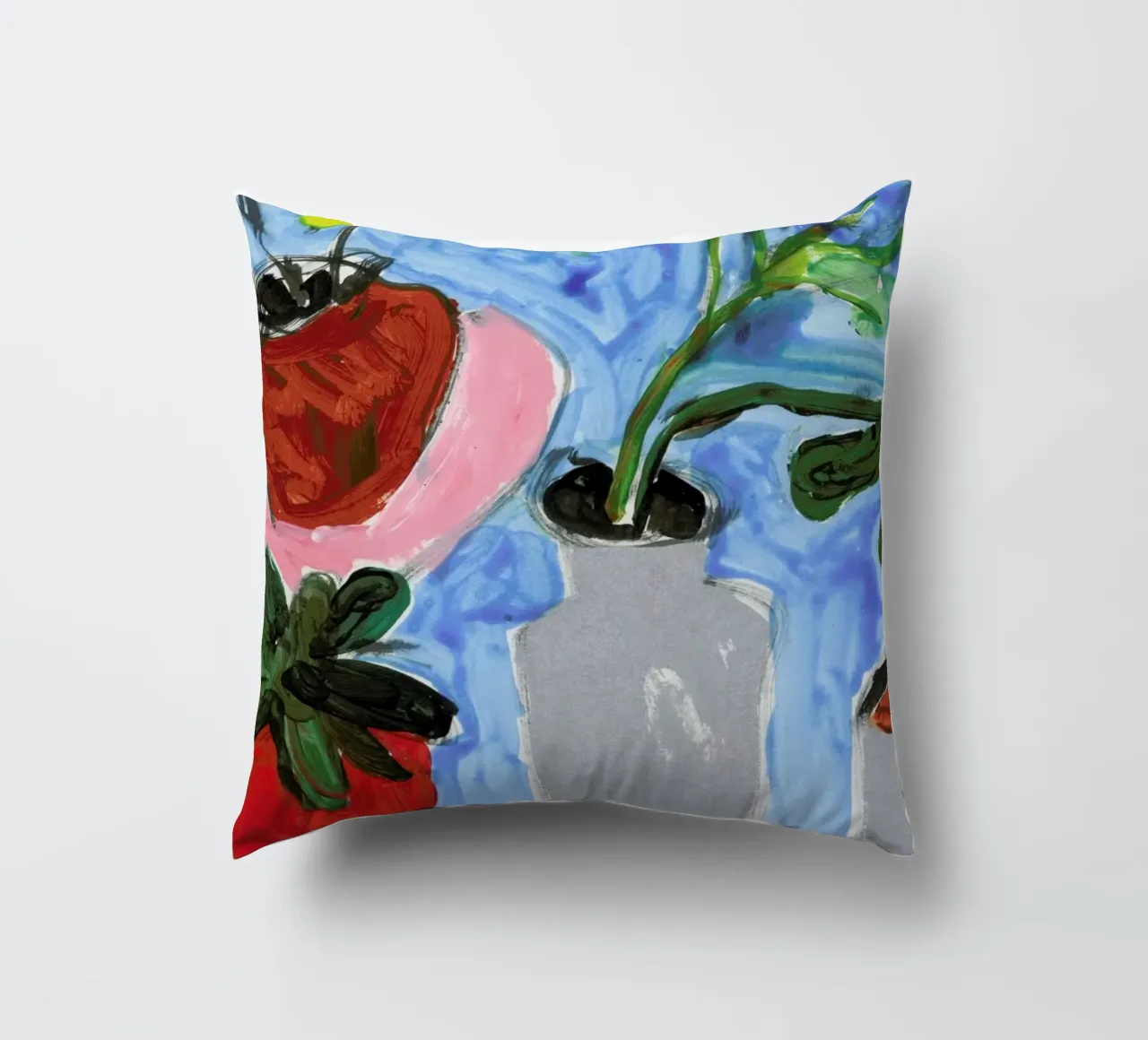 Things On The Table decorative cushion by Sonia Brittain