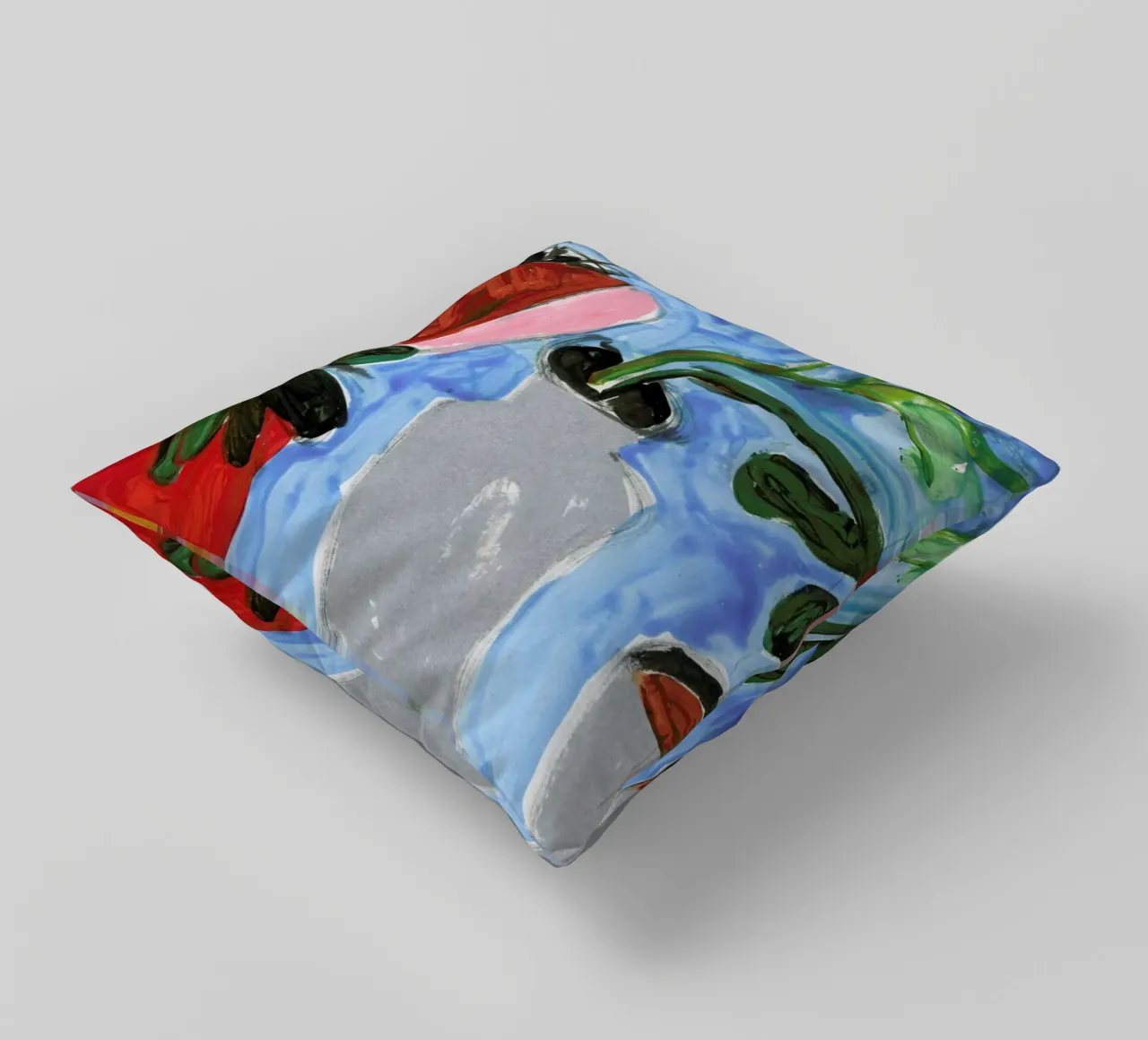 Things On The Table decorative cushion by Sonia Brittain