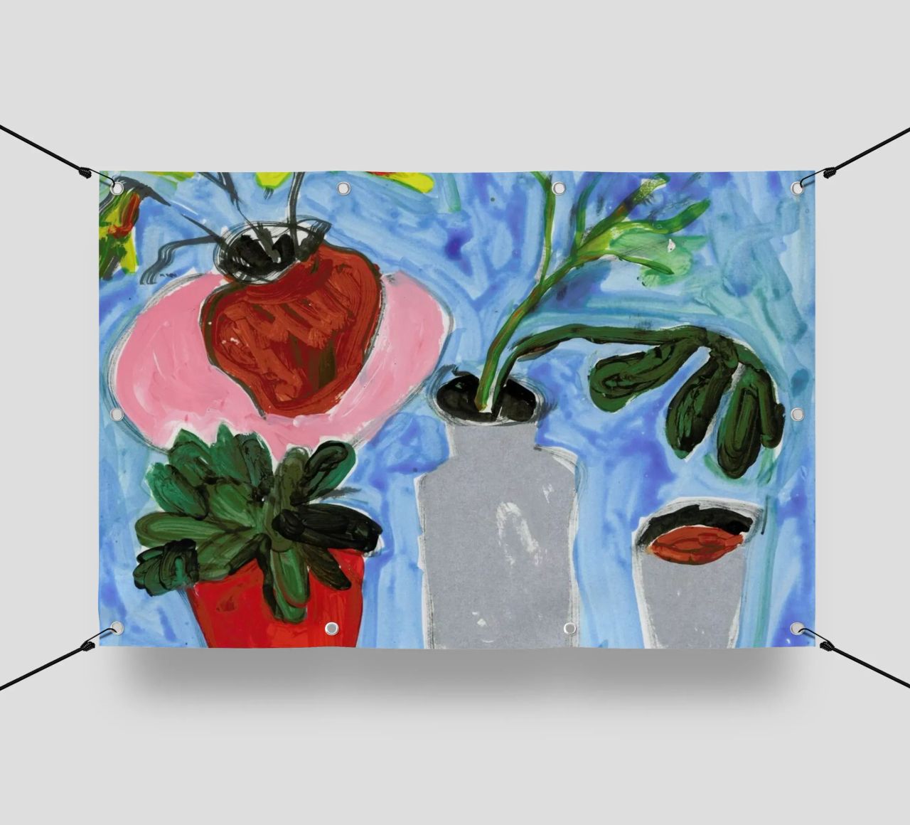 Things On The Table telo in pvc da Sonia Brittain