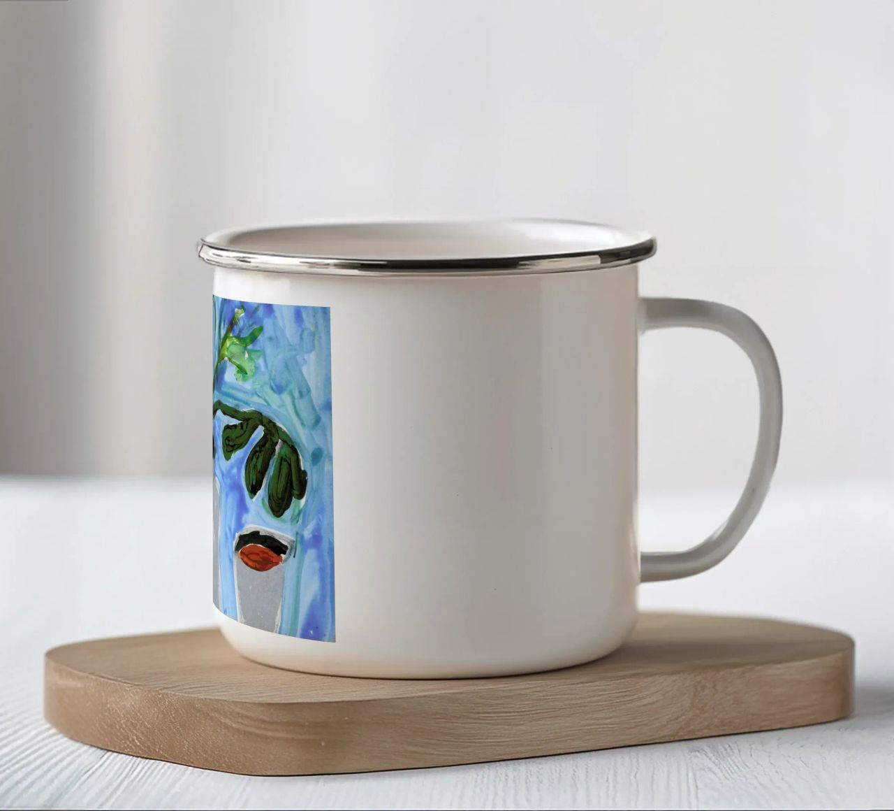 Things On The Table tazza in smalto da Sonia Brittain