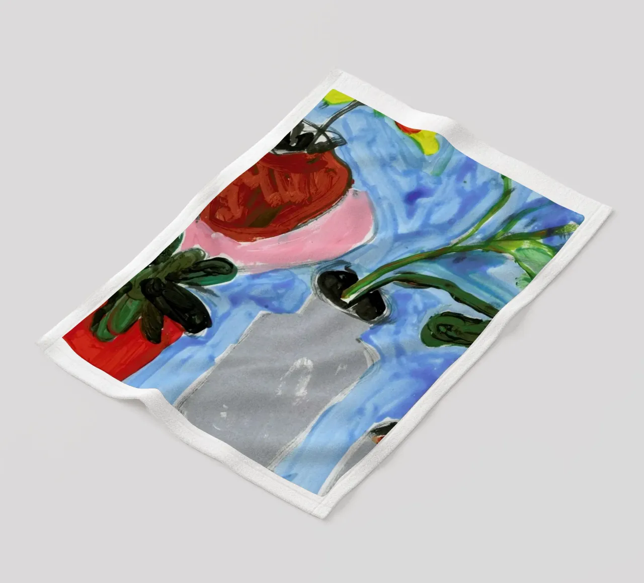 Things On The Table manta de franela de Sonia Brittain