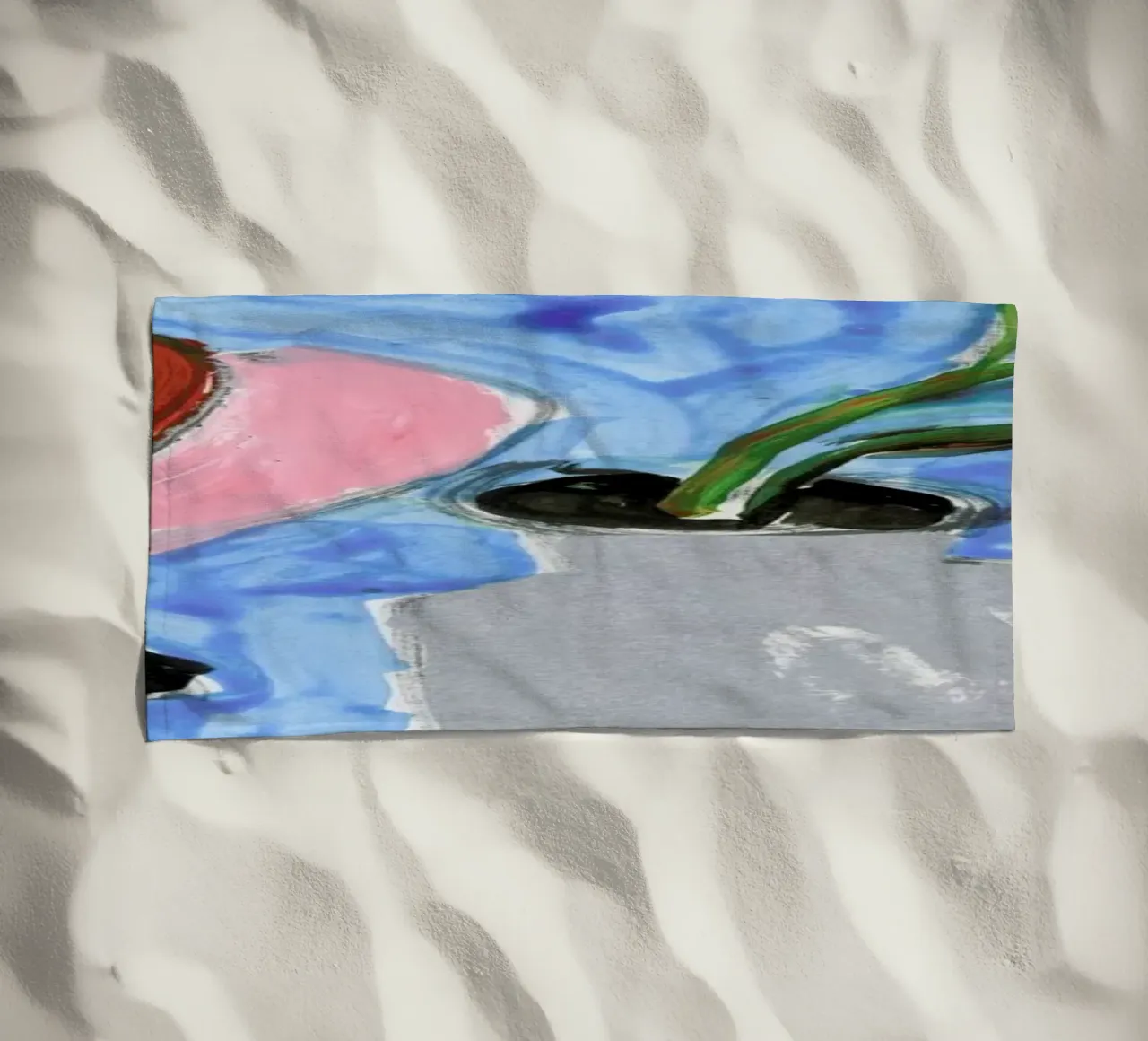 Things On The Table beach towel by Sonia Brittain