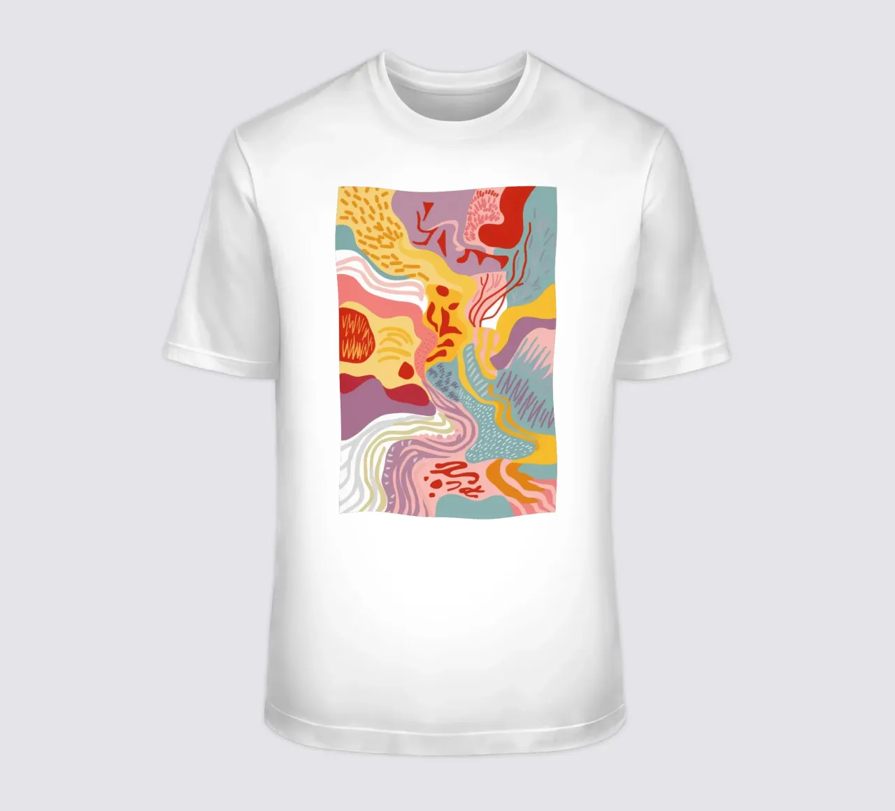Warm Swirl Abstract t-shirt by Lumi Eyes