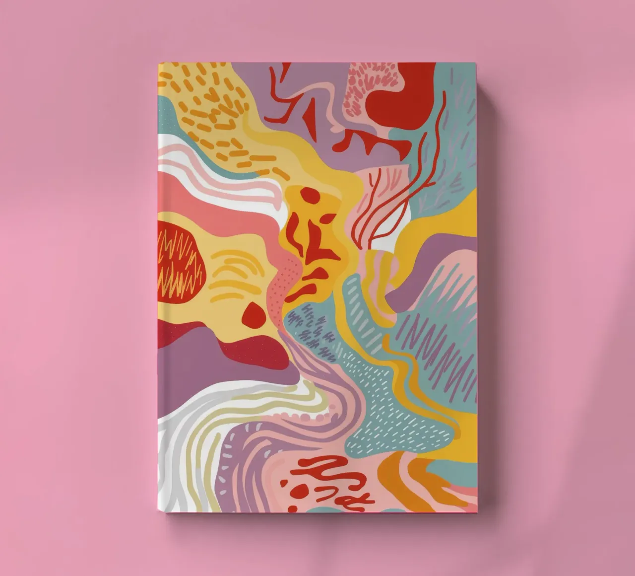 Warm Swirl Abstract notebook by Lumi Eyes
