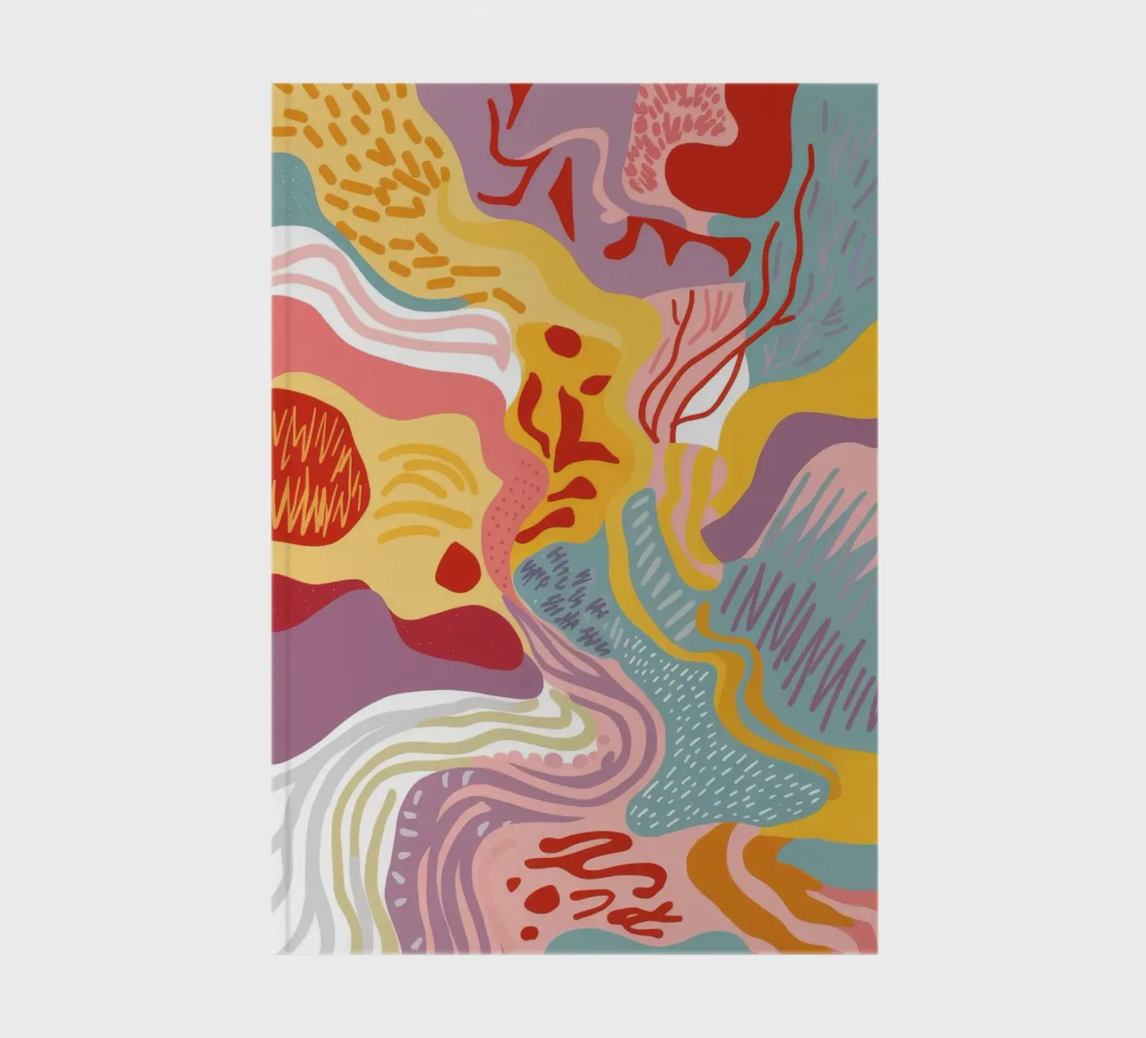 Warm Swirl Abstract notebook by Lumi Eyes