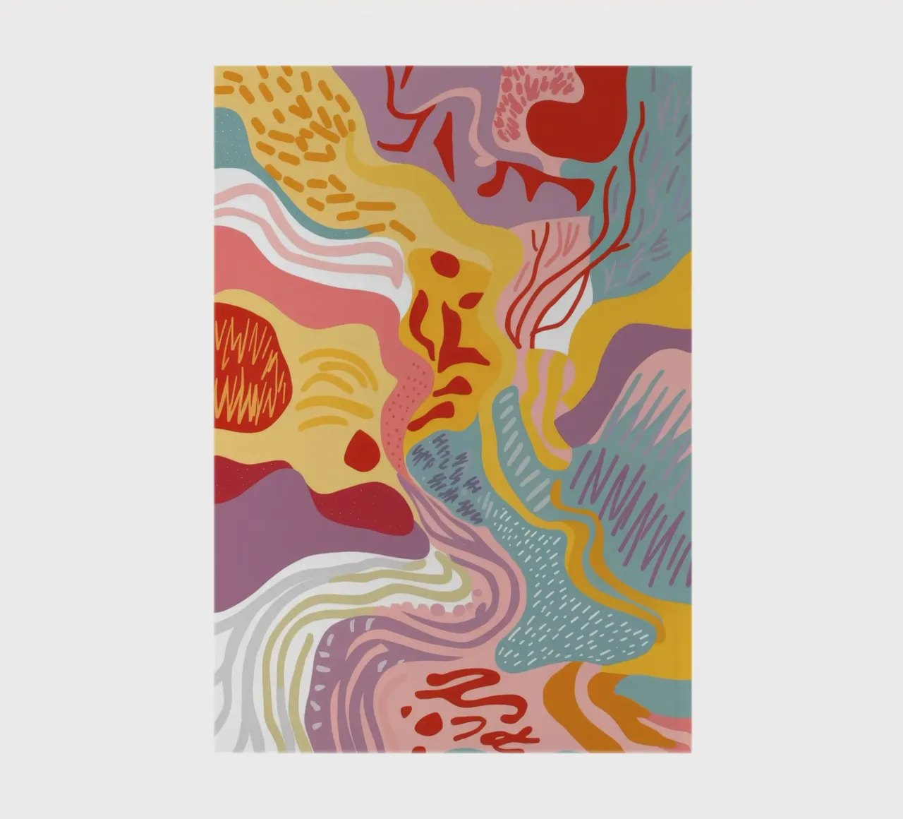 Warm Swirl Abstract notebook by Lumi Eyes