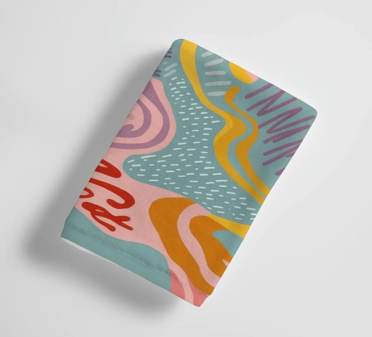 Warm Swirl Abstract towel by Lumi Eyes