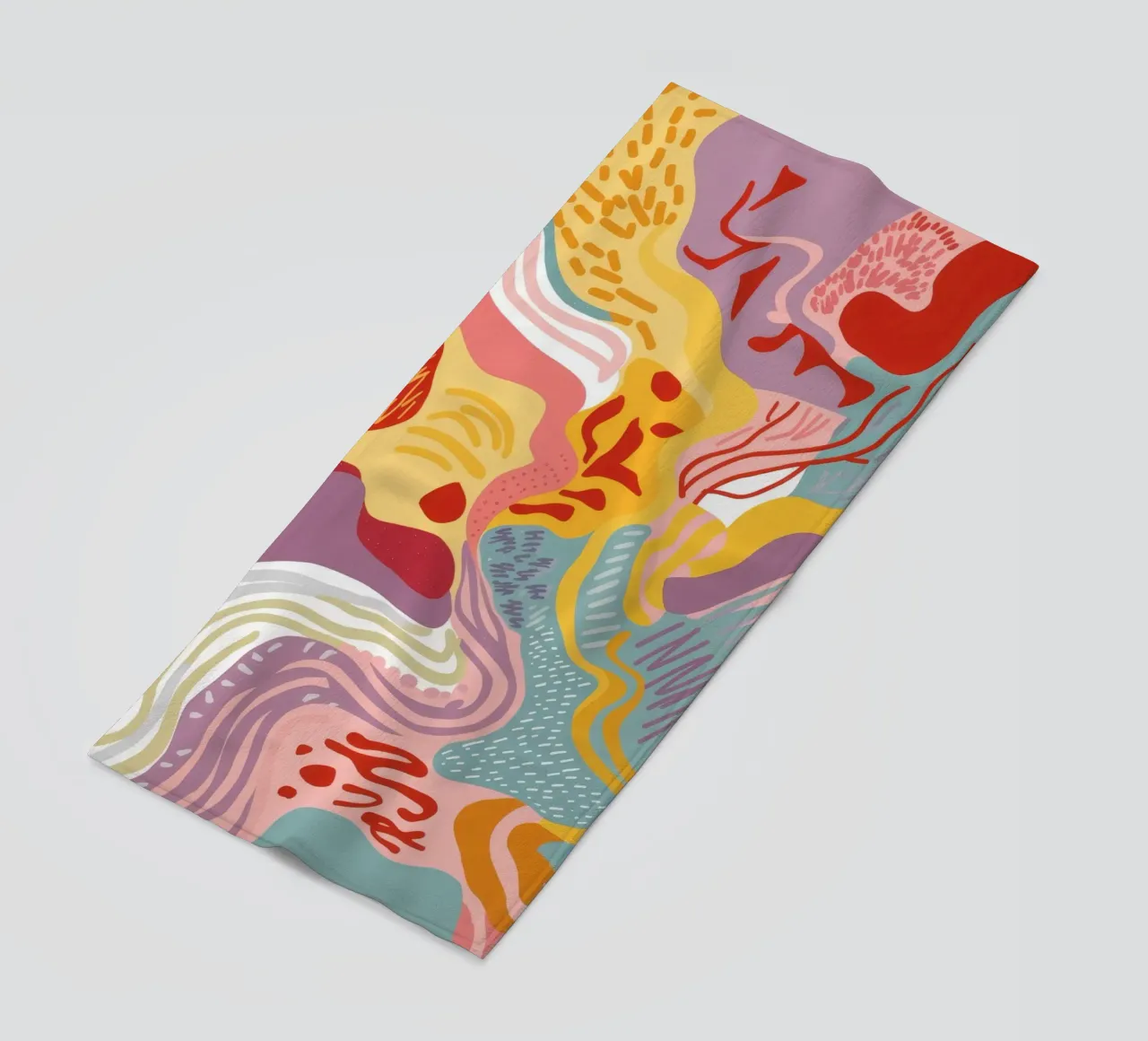 Warm Swirl Abstract beach towel by Lumi Eyes
