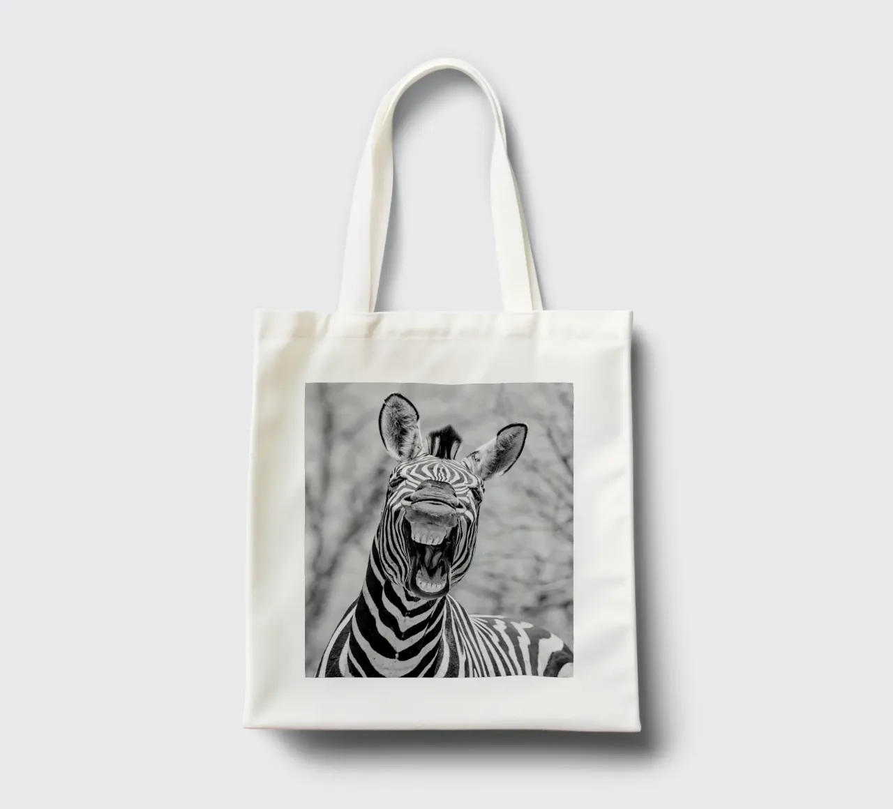 Zähne zeigen, Streifen tragen tote bag de DigiWunderwerk