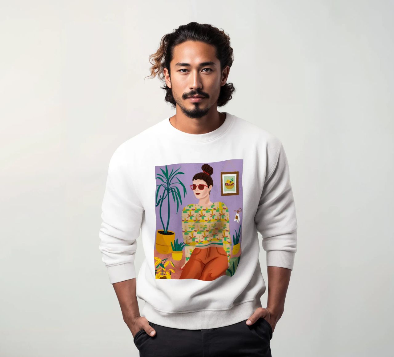 Elegante amante de las plantas sudadera de Chroma Haven