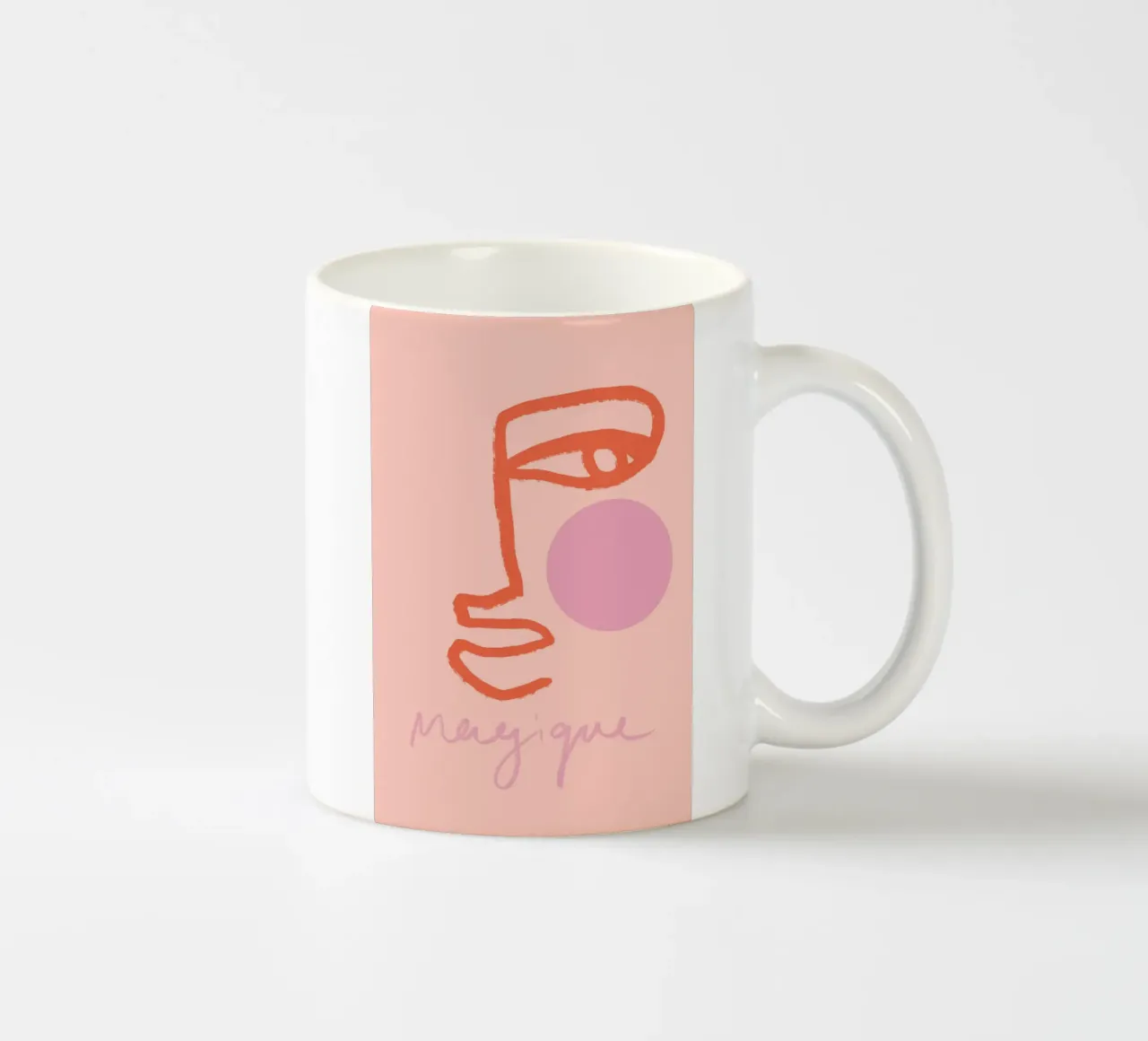 Magique Abstract Face tazza in ceramica da GraceDigitalArtCo