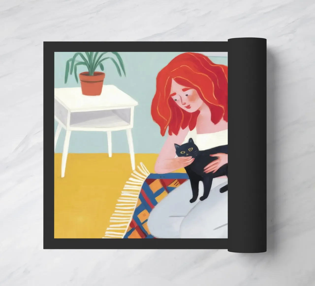 Coccole giocose sul tappeto zerbino da Chroma Haven