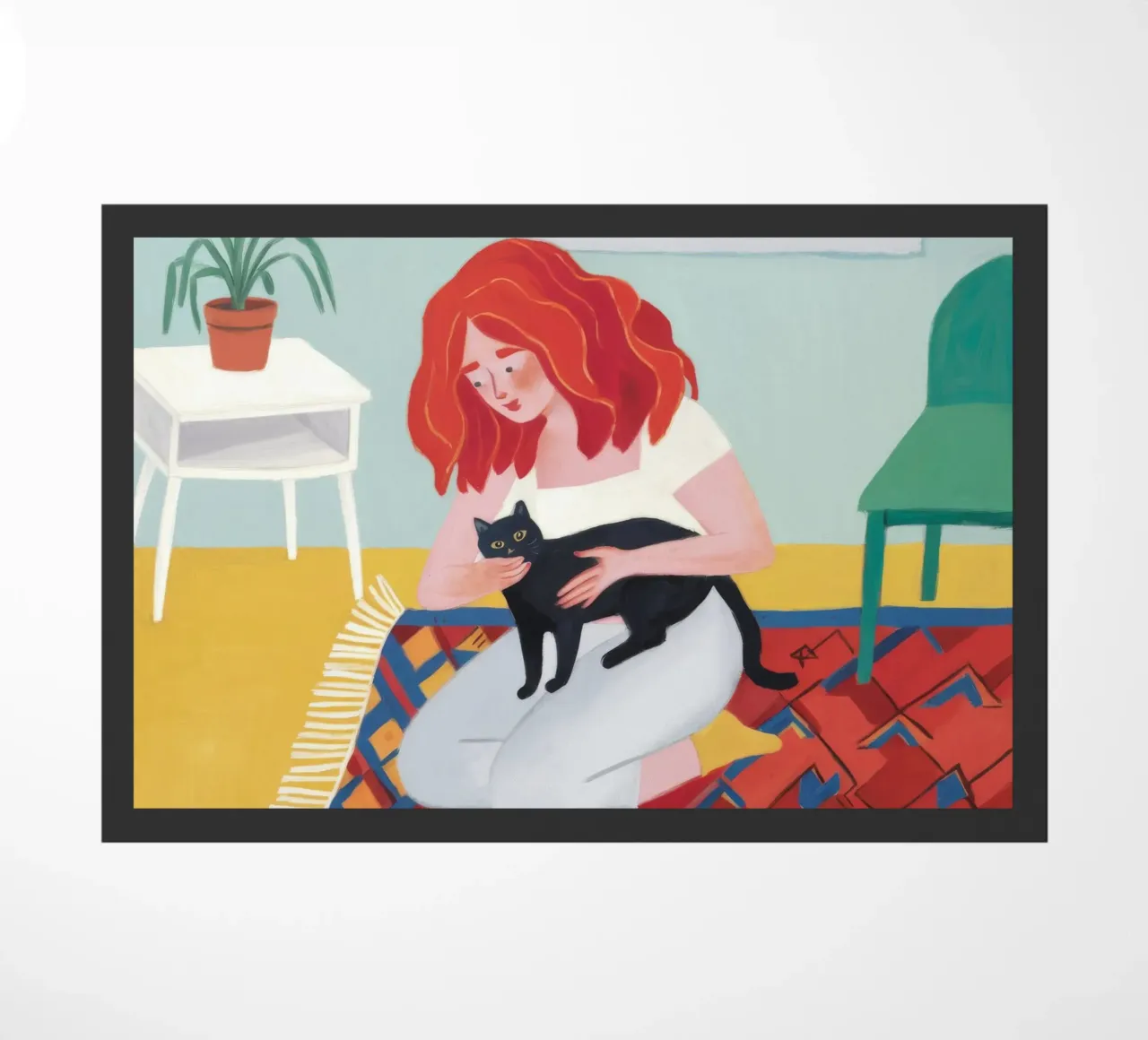 Coccole giocose sul tappeto zerbino da Chroma Haven