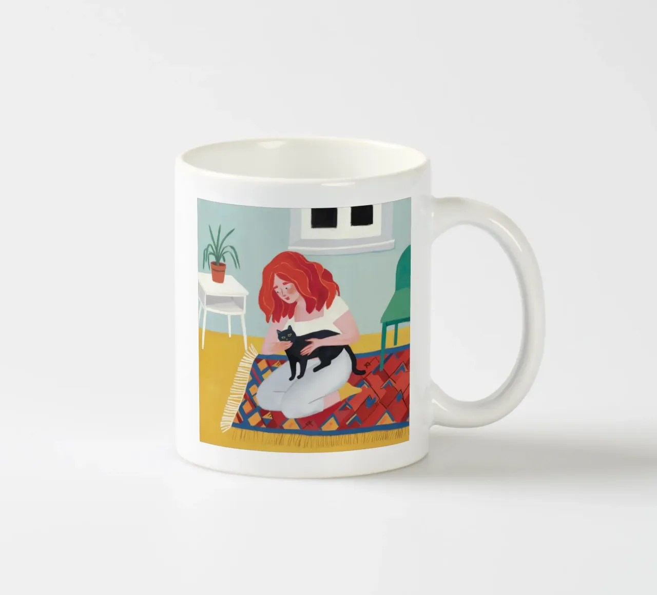 Coccole giocose sul tappeto tazza in ceramica da Chroma Haven