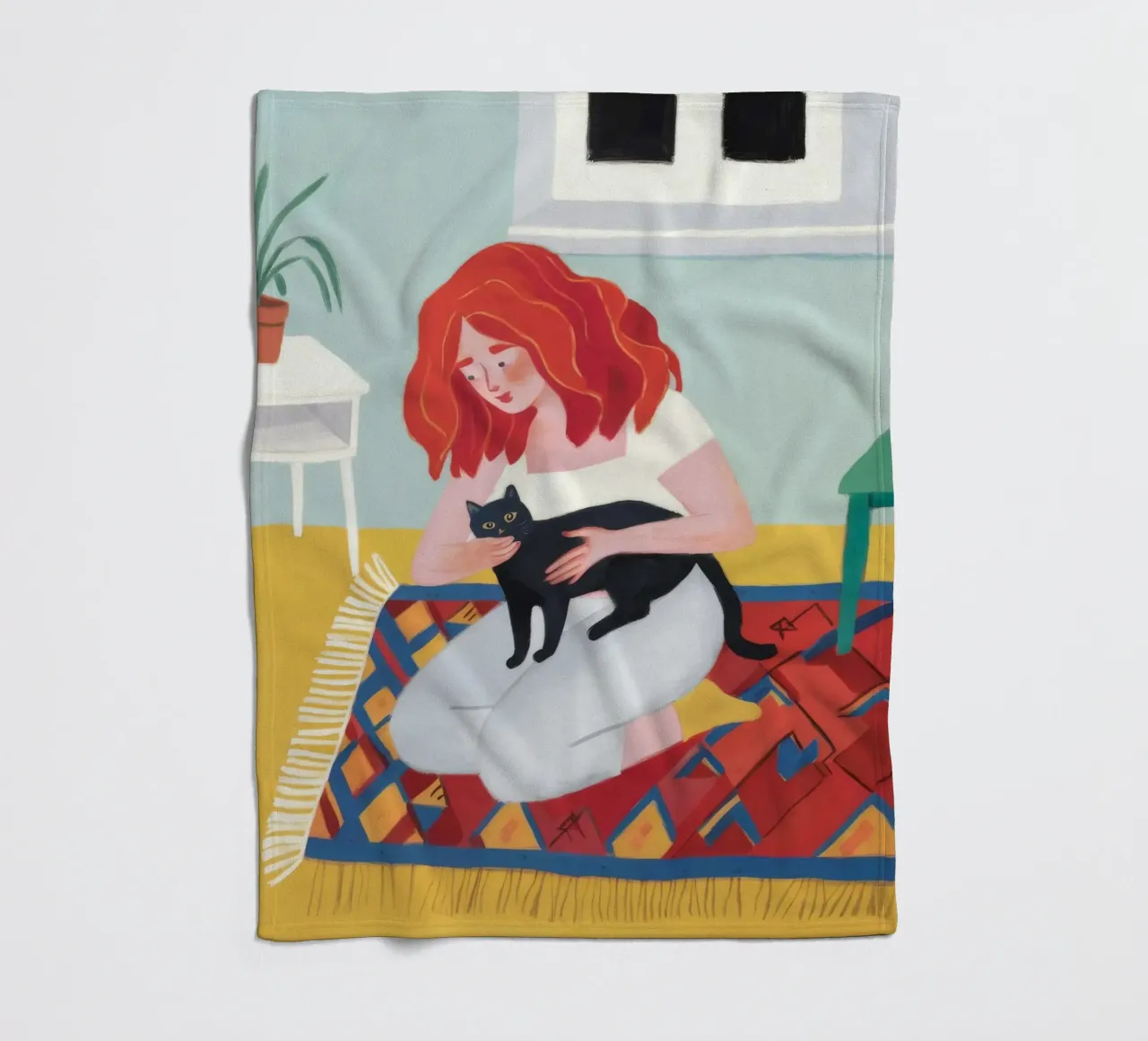 Coccole giocose sul tappeto coperta in pile da Chroma Haven