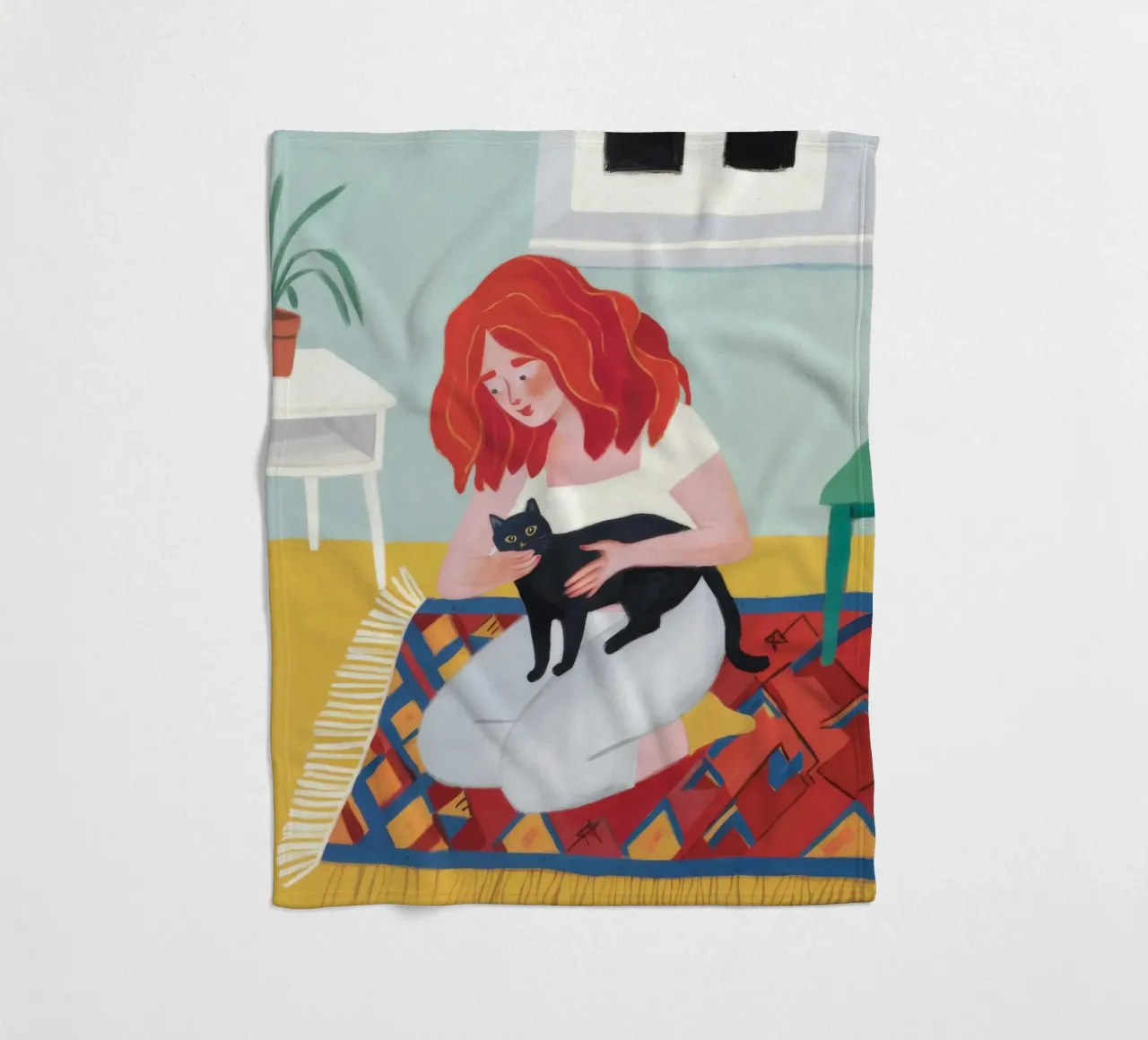 Coccole giocose sul tappeto coperta in pile da Chroma Haven