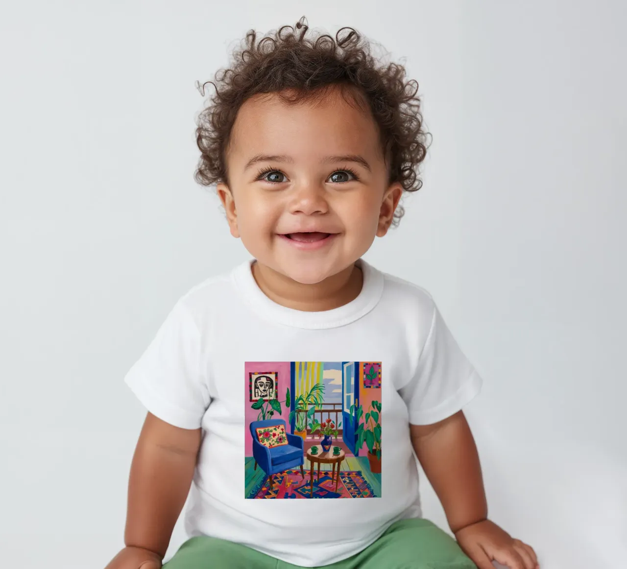 Eclectic Bloom Corner baby t-shirt by Lumi Eyes