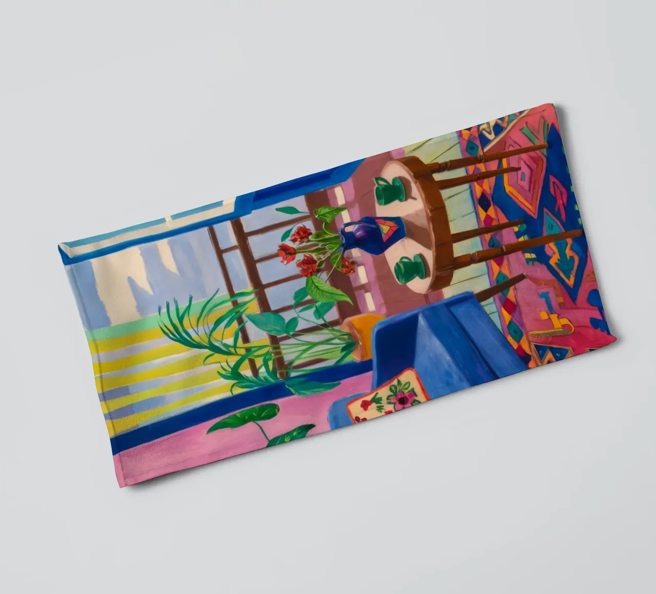 Eclectic Bloom Corner towel by Lumi Eyes